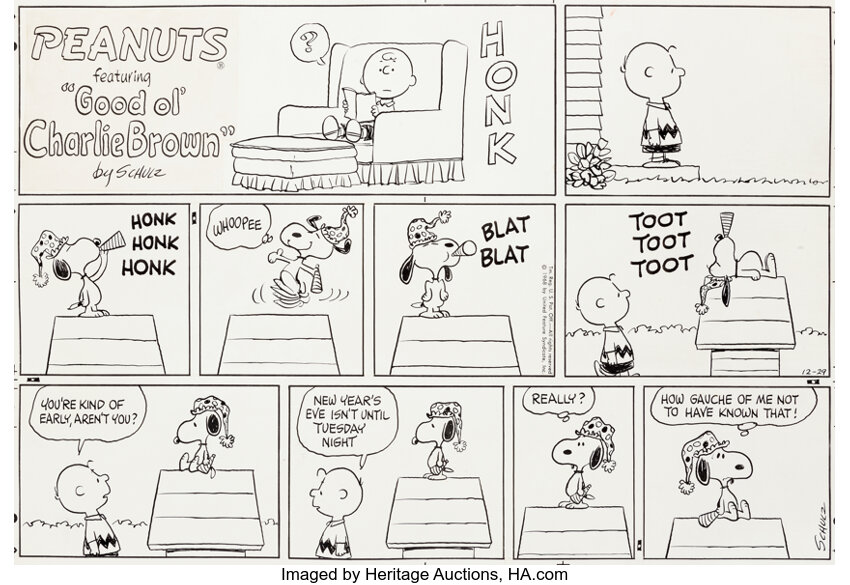 peanuts new year