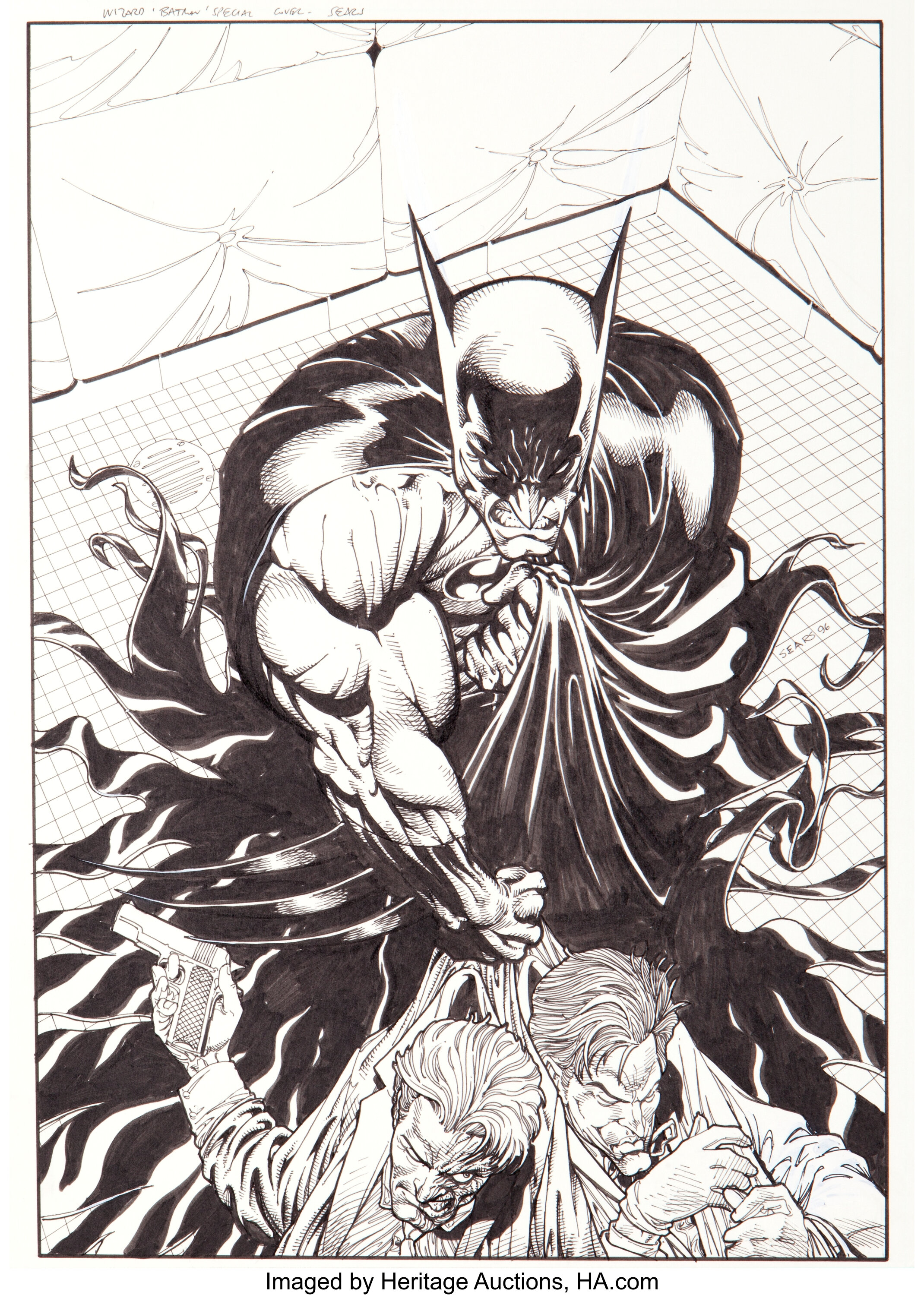 Bart Sears Wizard Batman Special Cover Original Art (Wizard, | Lot #93516 |  Heritage Auctions