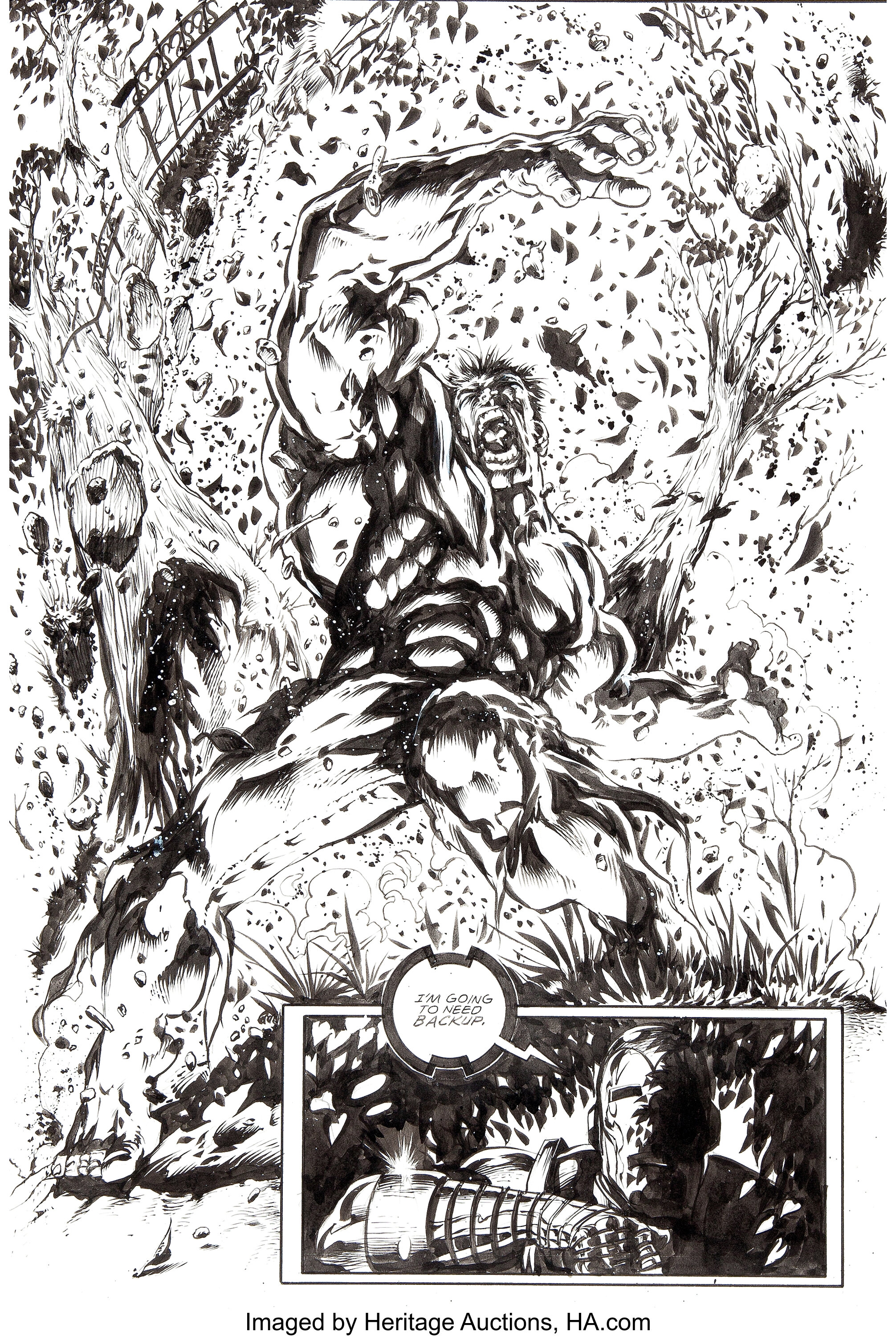 Mark Texeira Hulk Annual 2000 Greytone Cover Original Art (Marvel,, Lot  #92304