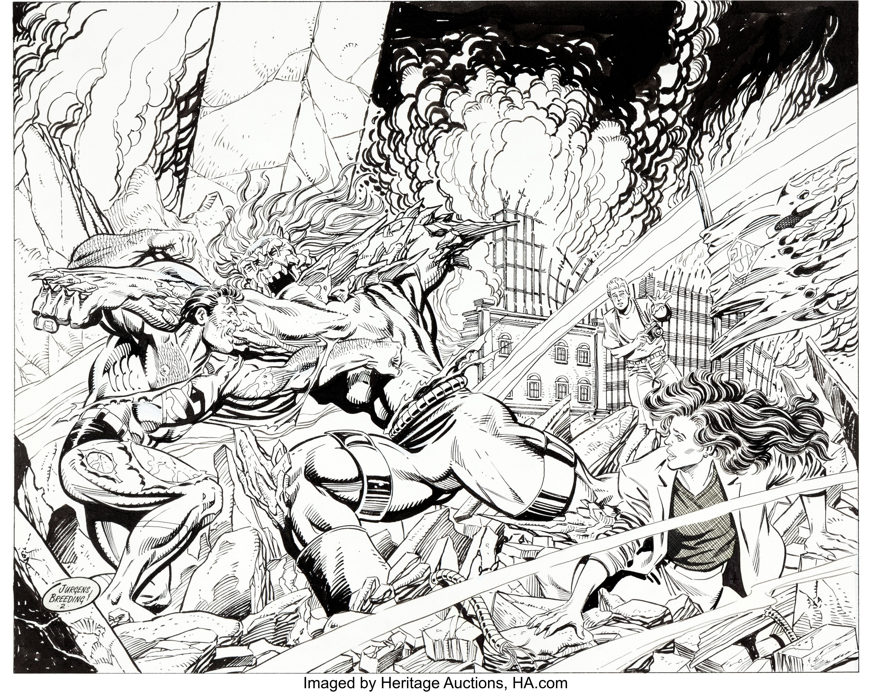 Dan Jurgens And Brett Breeding Wizard Superman Vs Doomsday Lot 92008 Heritage Auctions