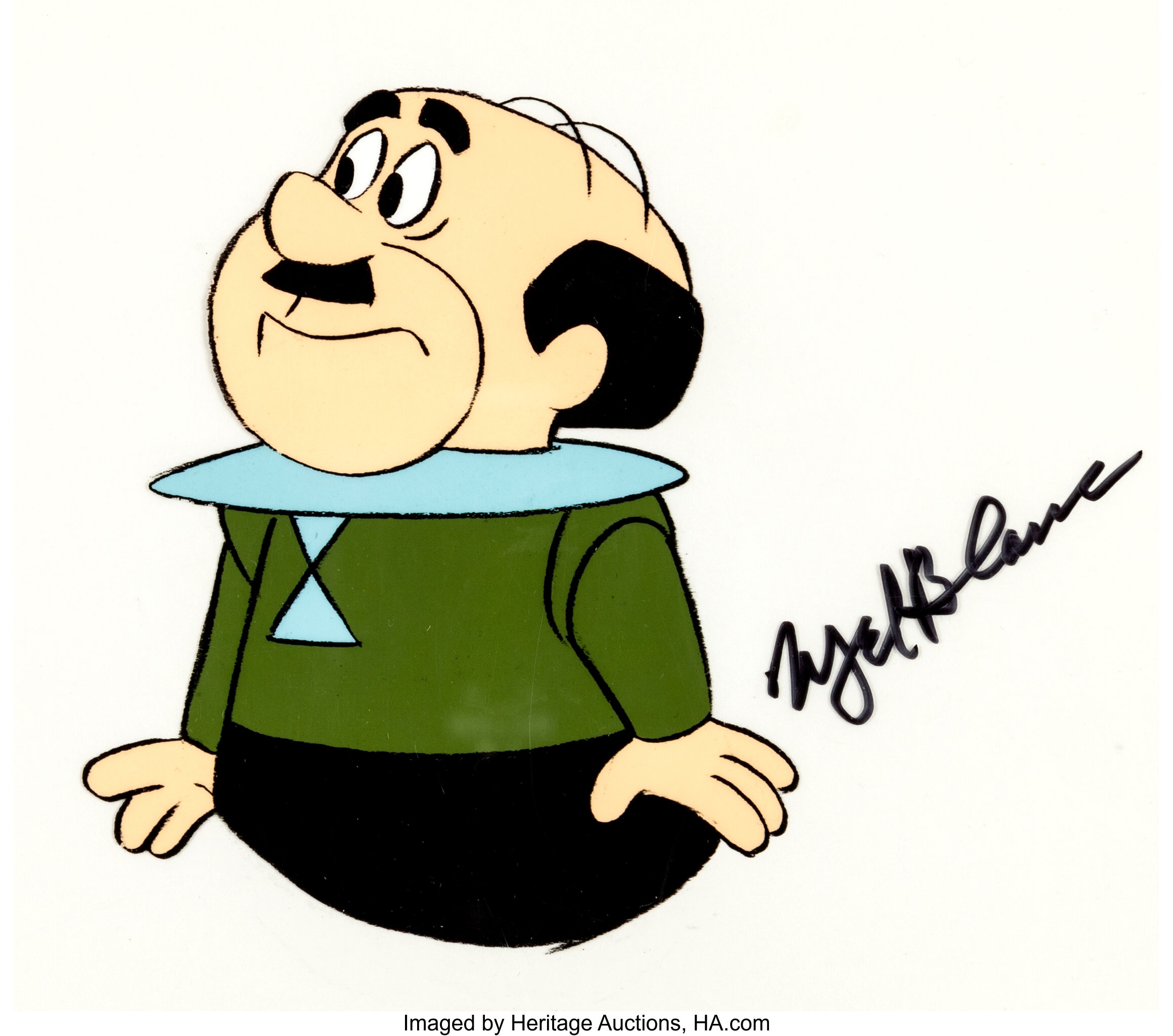 The Jetsons Mr Spacely Production Cel Signed By Mel Blanc Lot 96345