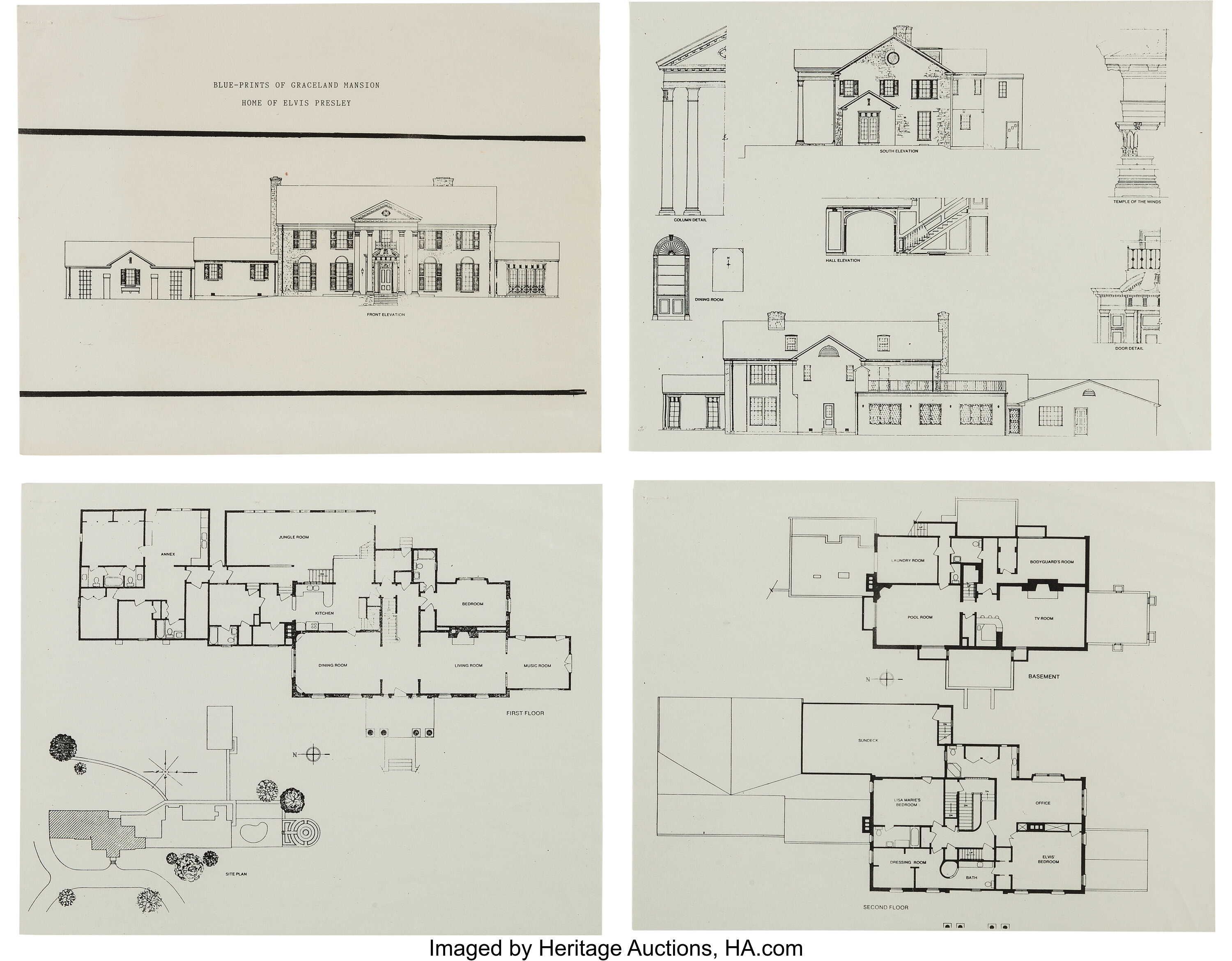 elvis-presley-blueprints-to-graceland-mansion-music-memorabilia-lot-47042-heritage-auctions