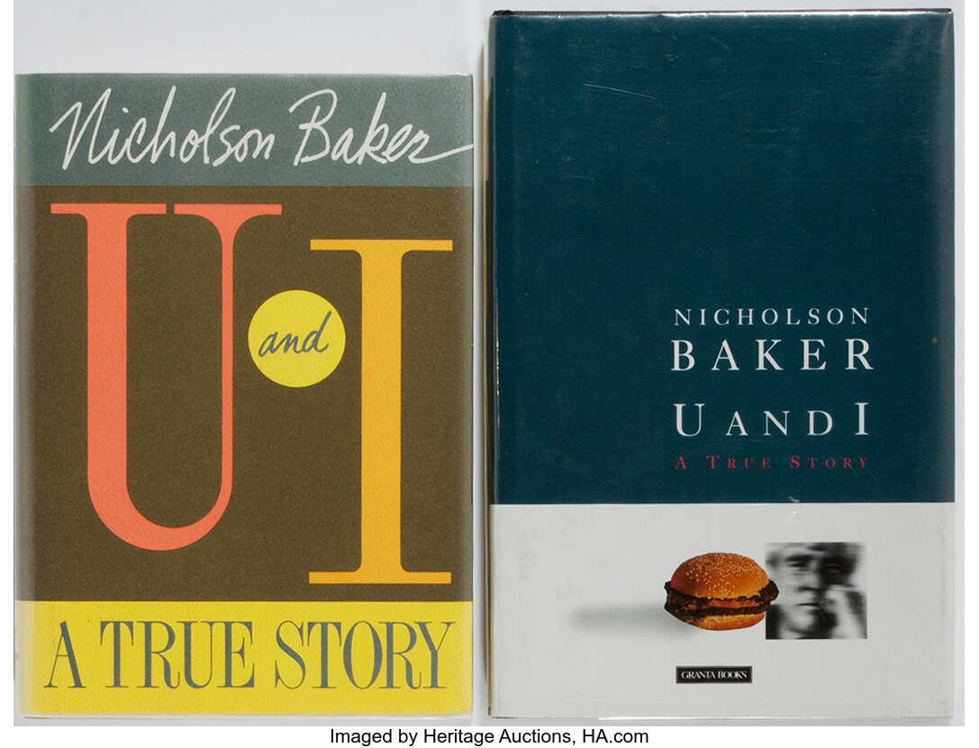 John Updike Nicholson Baker U And I A True Story - 