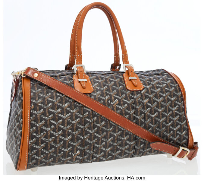 Goyard Monogram Duffle Bag in Black