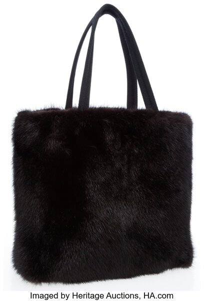 Prada Shoulder Bag Suede Black Auction