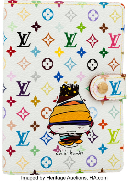 LOUIS VUITTON Agenda Cover in White Canvas