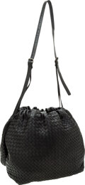 BOTTEGA VENETA Black Classic Woven Drawstring Bag – theREMODA