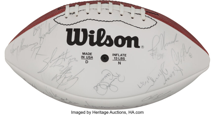 1992 National Football Conference Pro Bowl Team Signed Football