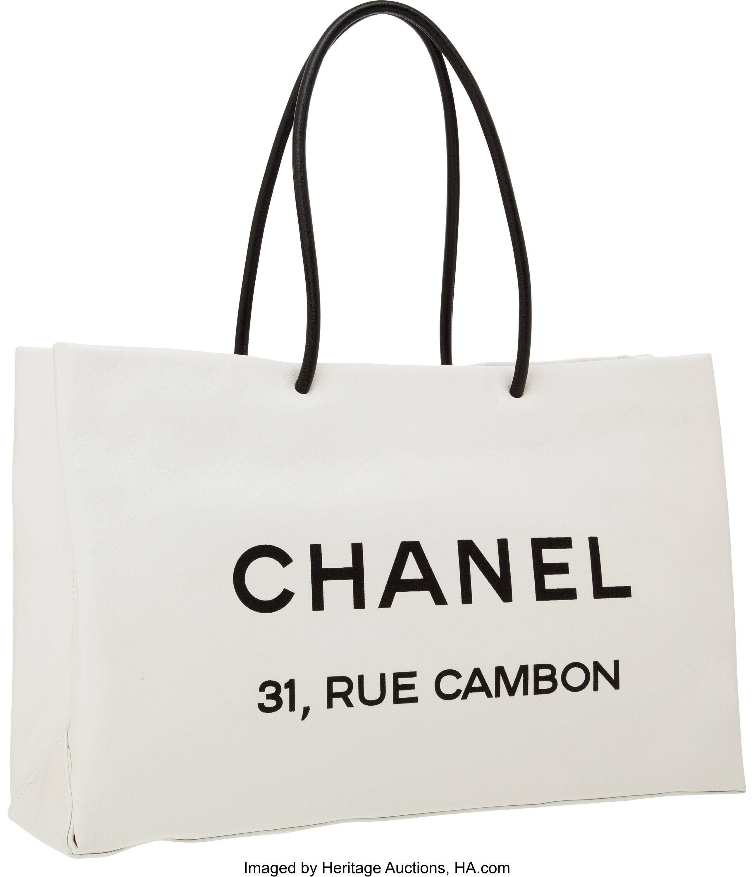 Chanel Tote Bag Canvas White