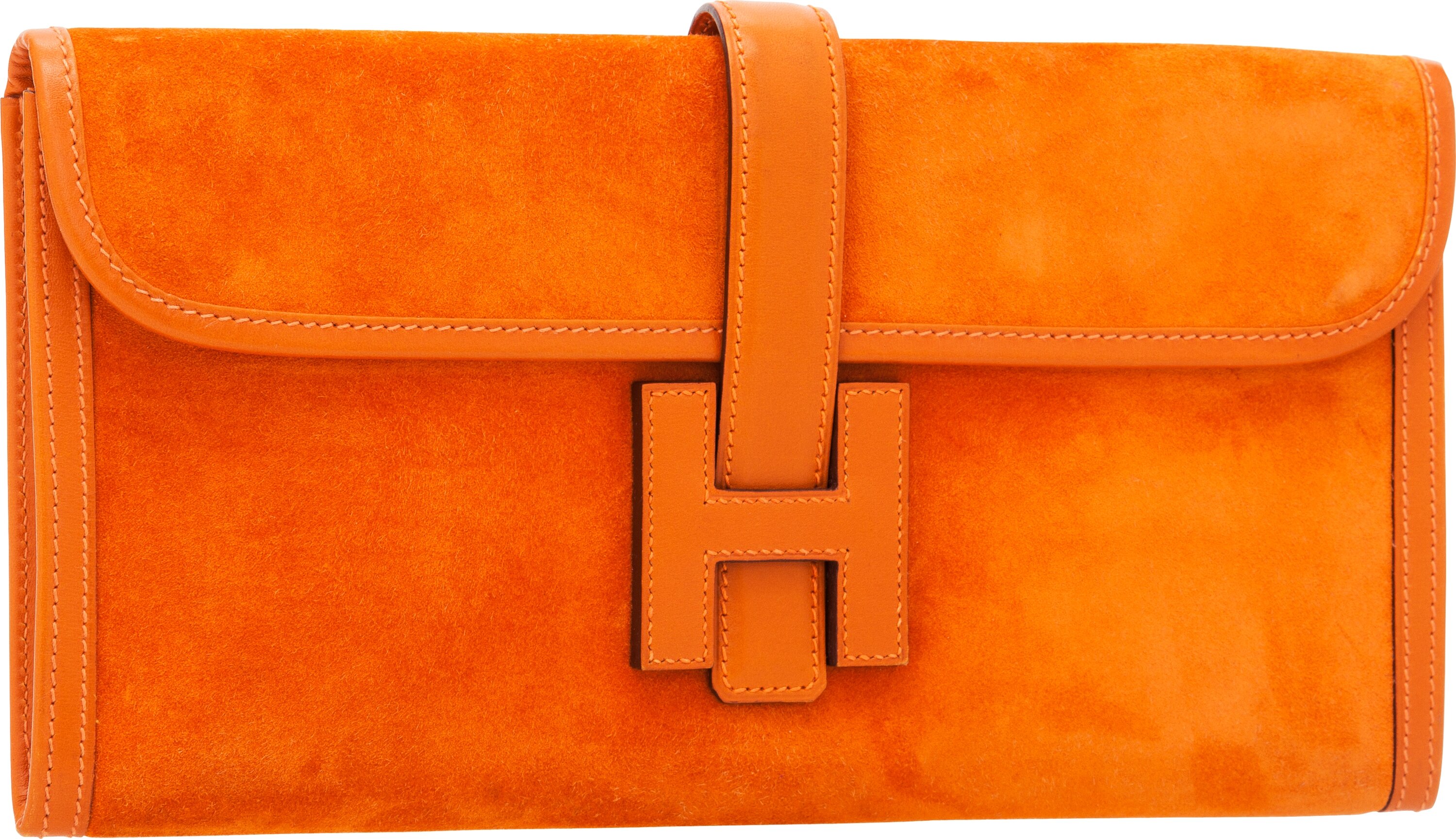 Sold at Auction: A HERMES JIGE CLUTCH BAG