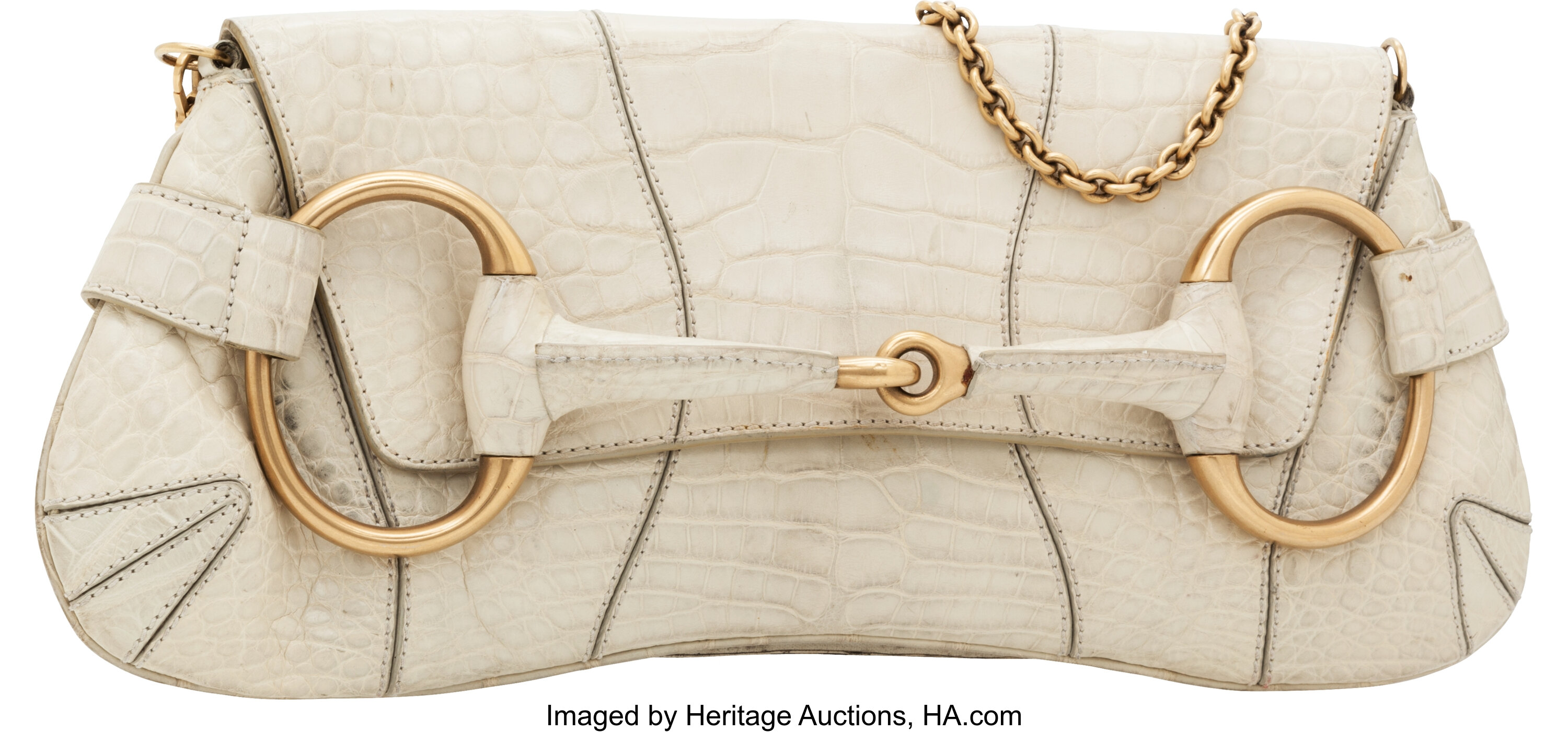 Gucci, Bags, Gucci By Tom Ford Python Horsebit Clutch