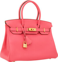 Hermes Vermillion Lipstick Red 25cm Swift Gold Hardware Jewel Birkin Bag