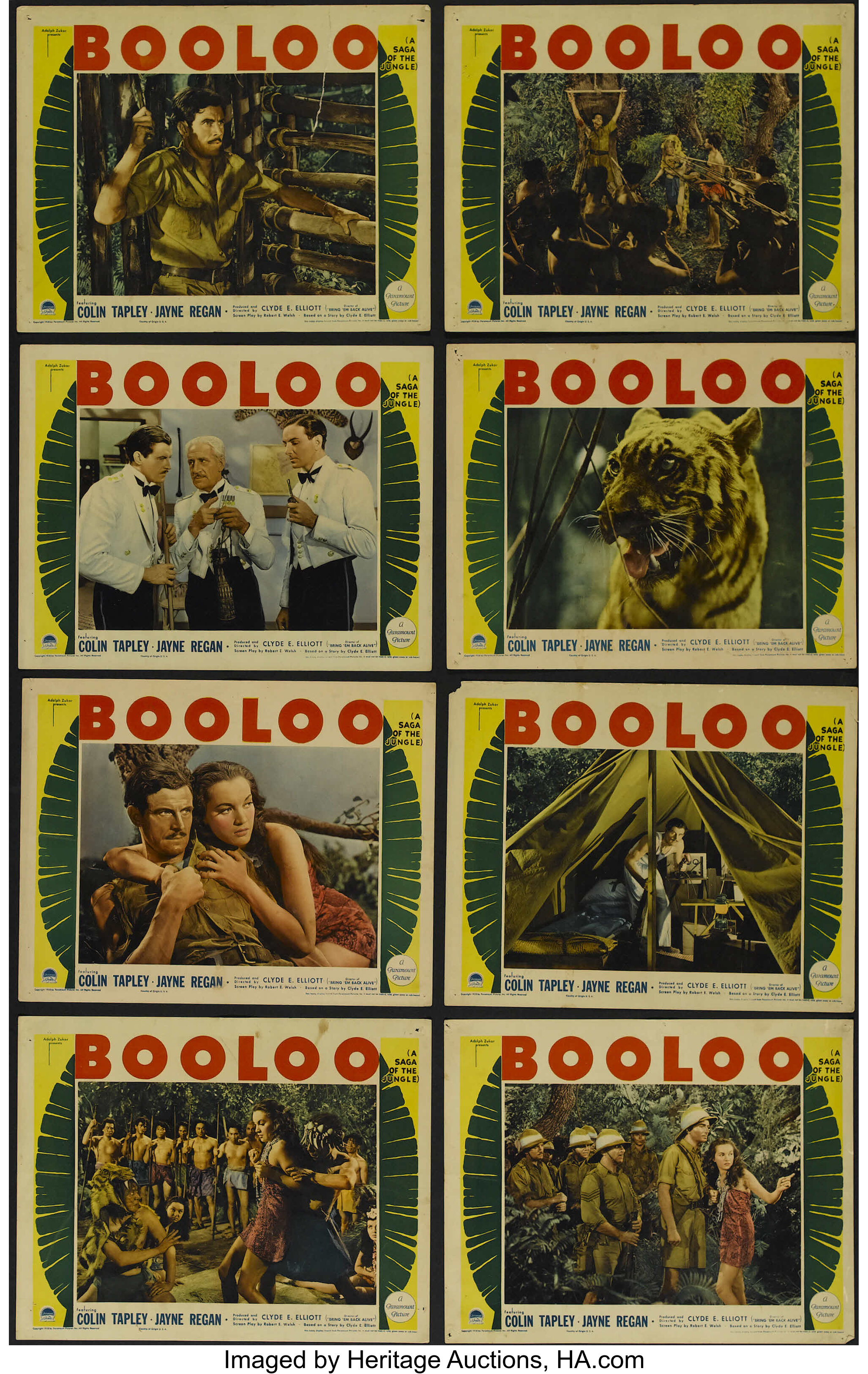 Booloo (Paramount, 1938). Lobby Card Set of 8 (11