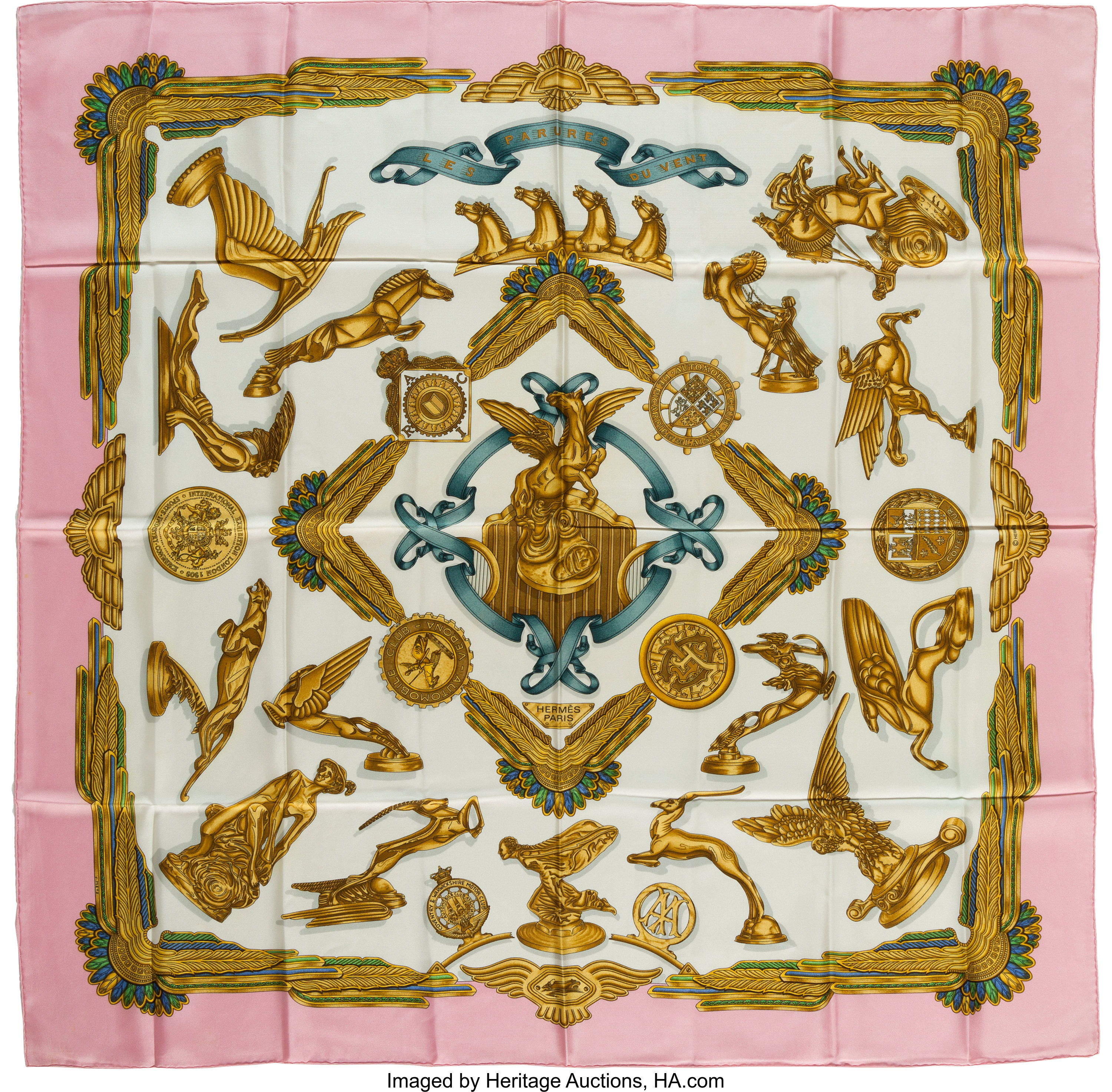 Hermes Pink Gold Cream Les Parures Du Vent By Joachim Metz Lot Heritage Auctions
