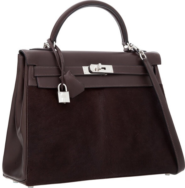 Hermès HERMES BAG KELLY 25 POROSUS Dark brown Exotic leather ref.241533 -  Joli Closet