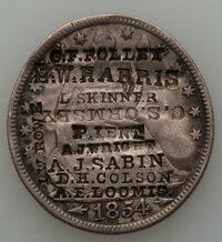 1798 Large Cent Countermarked by Former Partner of the Vermont