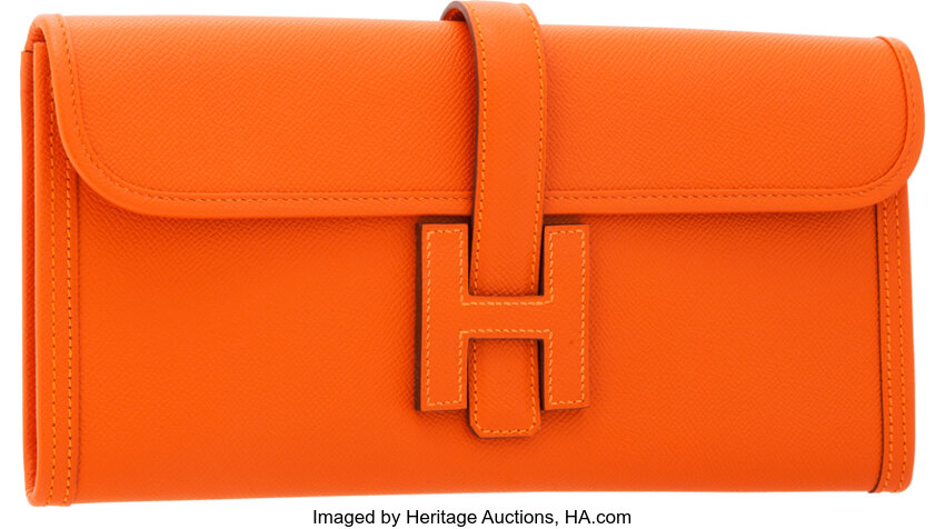 Hermes Jige Elan Clutch Epsom Leather