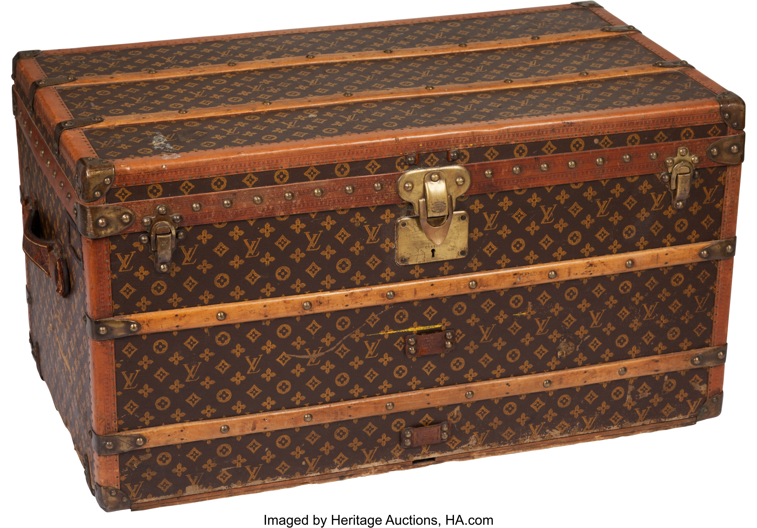 Original Louis Vuitton Monogrammed Steamer Trunk, Fully Complete with All  Pieces