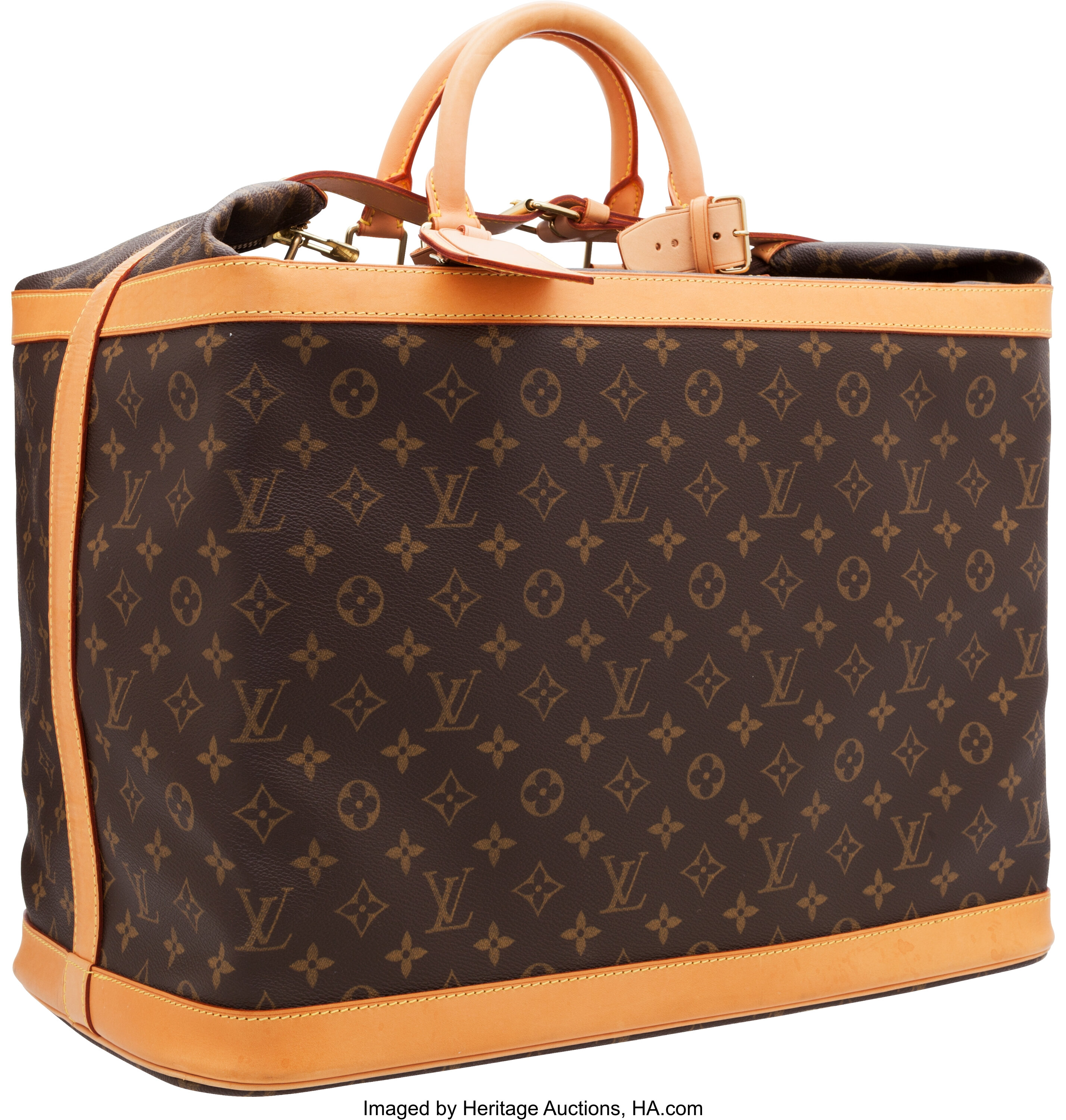 Rare Louis Vuitton Cruiser 50 Travel bag in brown Monogram canvas