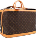 Rare Louis Vuitton 'Cruiser Travel bag in brown canvas and gold