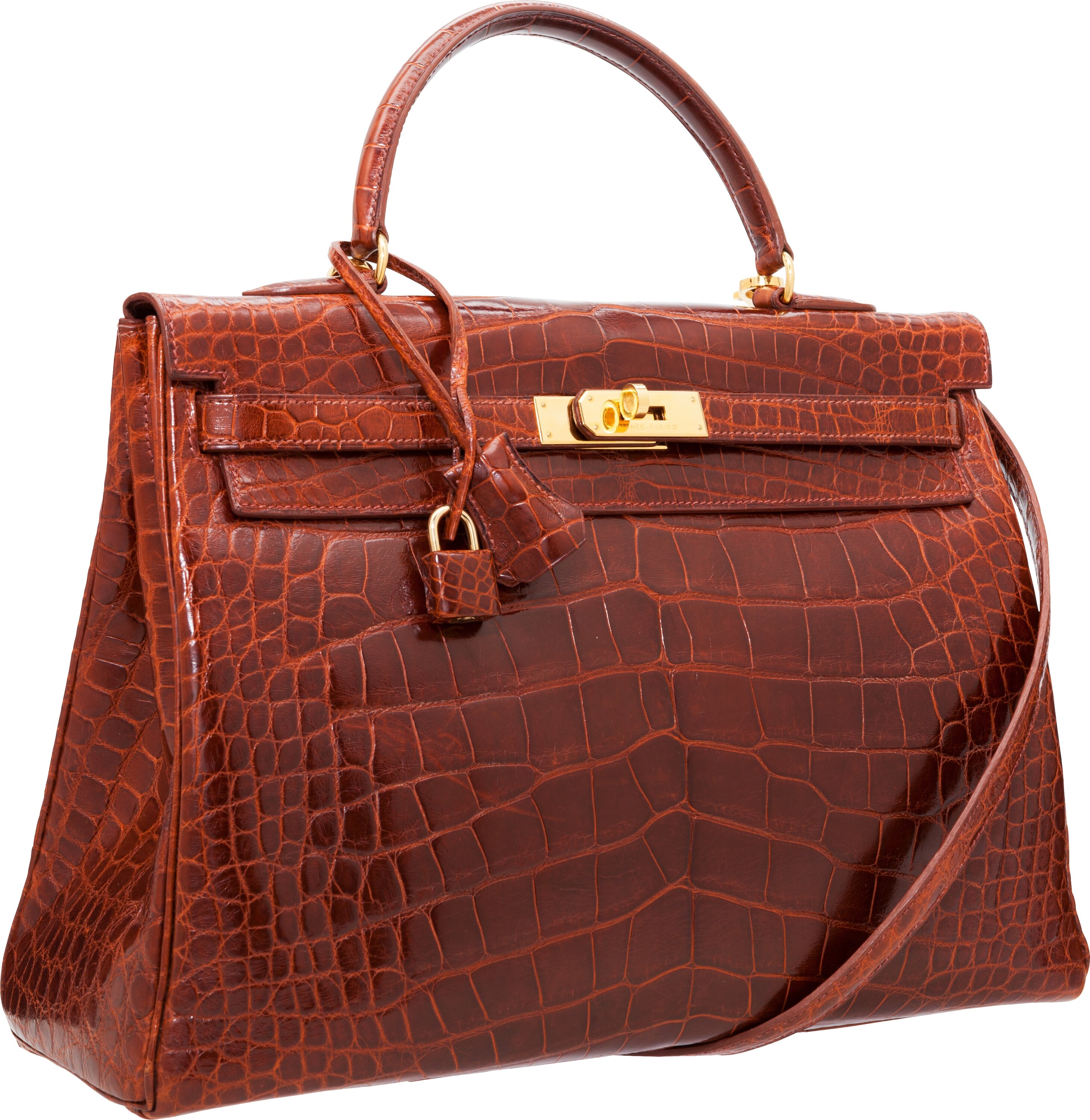 Lot - Hermes Kelly Retourne 25 in Snakeskin