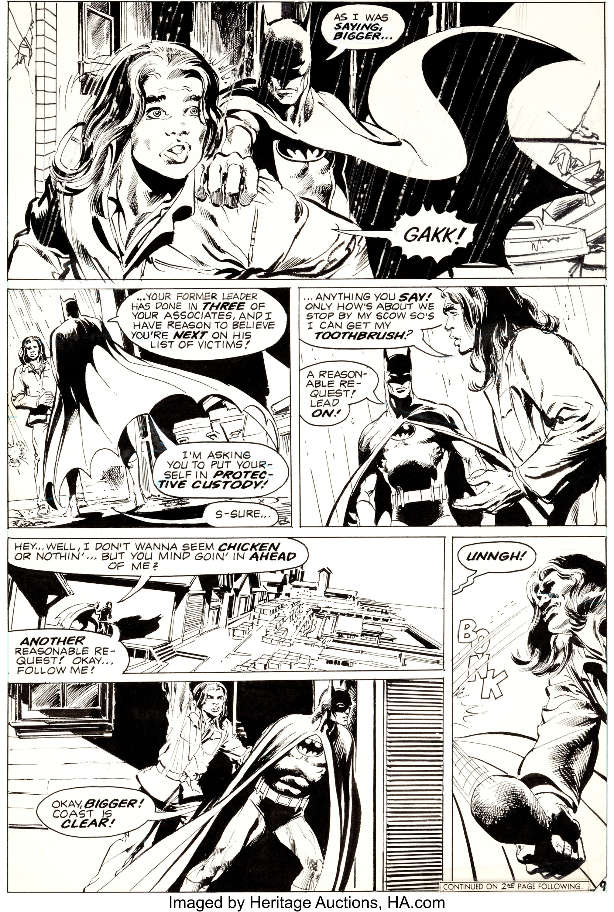 Neal Adams Batman #251 Page 9 Original Art (DC, 1973).... Original | Lot  #92009 | Heritage Auctions