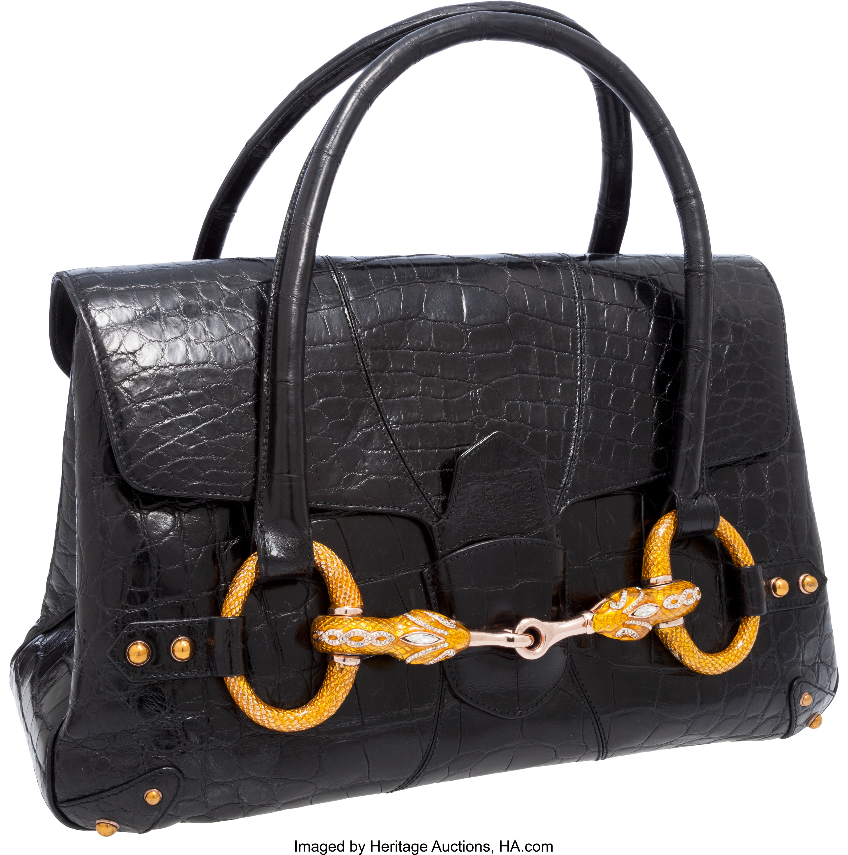 Sold at Auction: GUCCI BY TOM FORD HORSEBIT CHAIN CLUTCH BAG