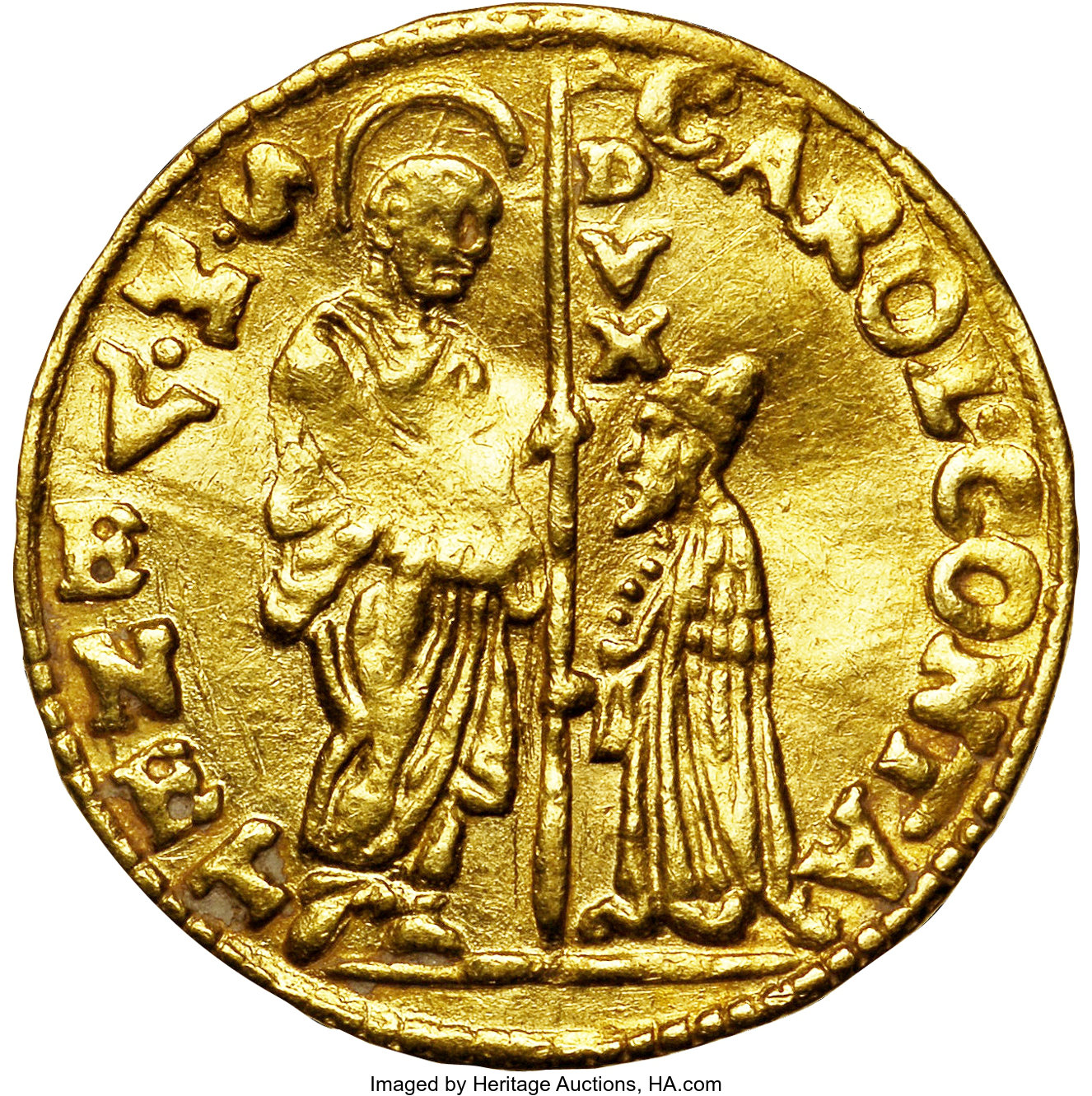 Italy: Venice. Carlo Contarini gold Zecchino ND (1655-56