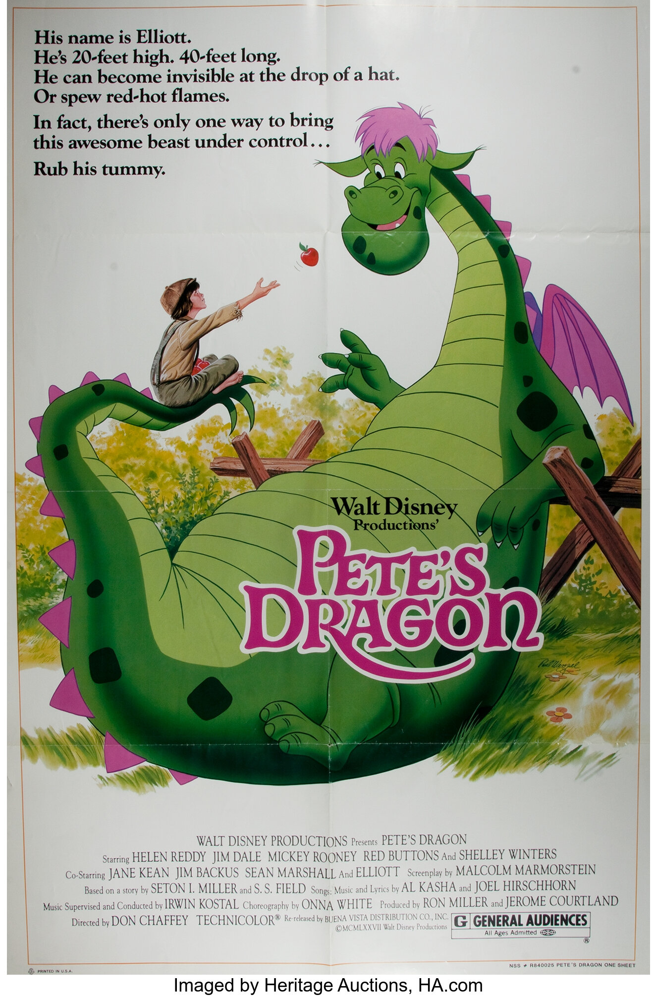 Movie Posters Walt Disney Pete S Dragon And The Apple Lot 93268 Heritage Auctions