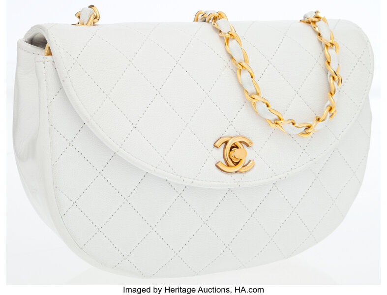 chanel vintage half moon bag