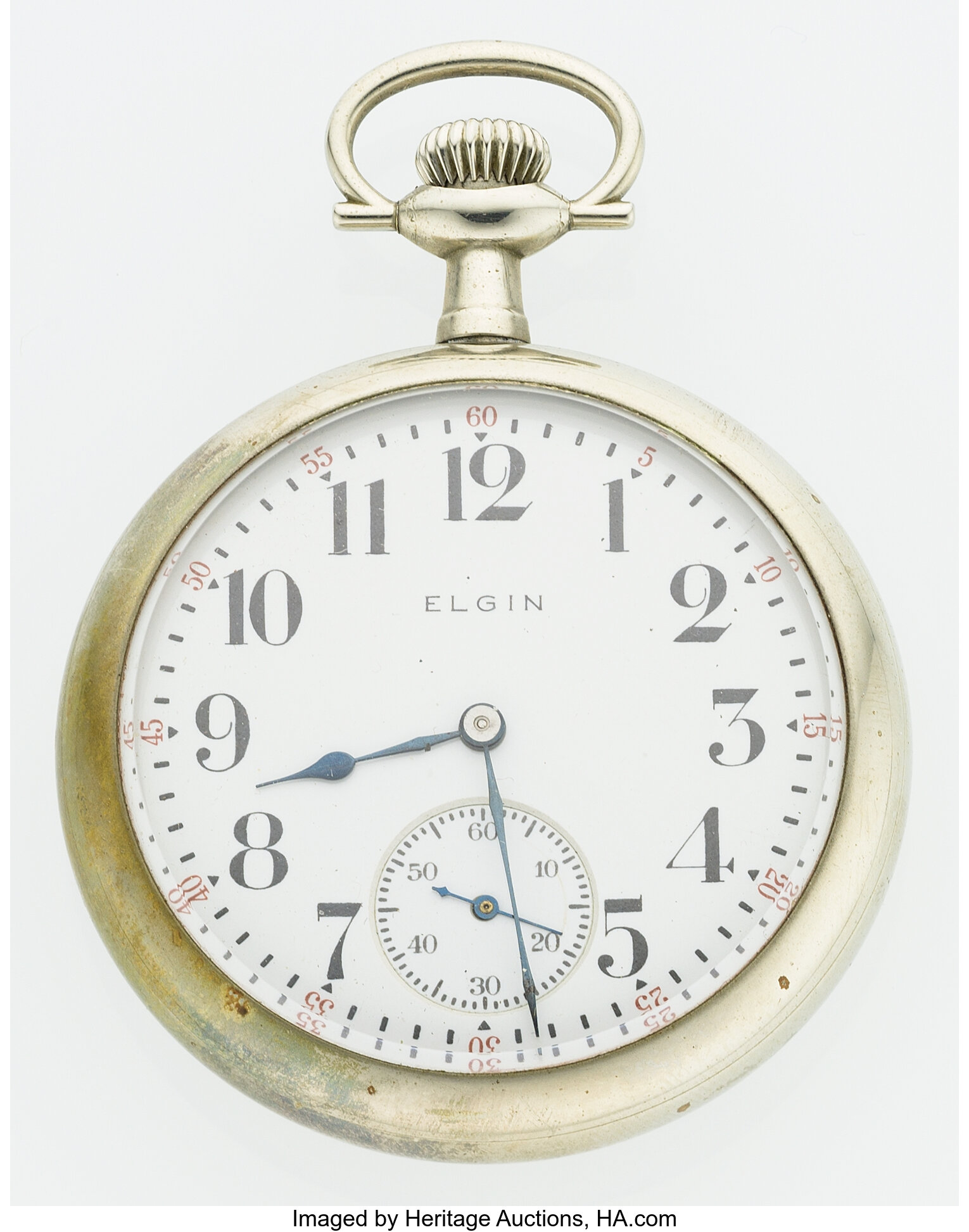 Elgin 7 Jewel Open Face Pocket Watch. Timepieces American