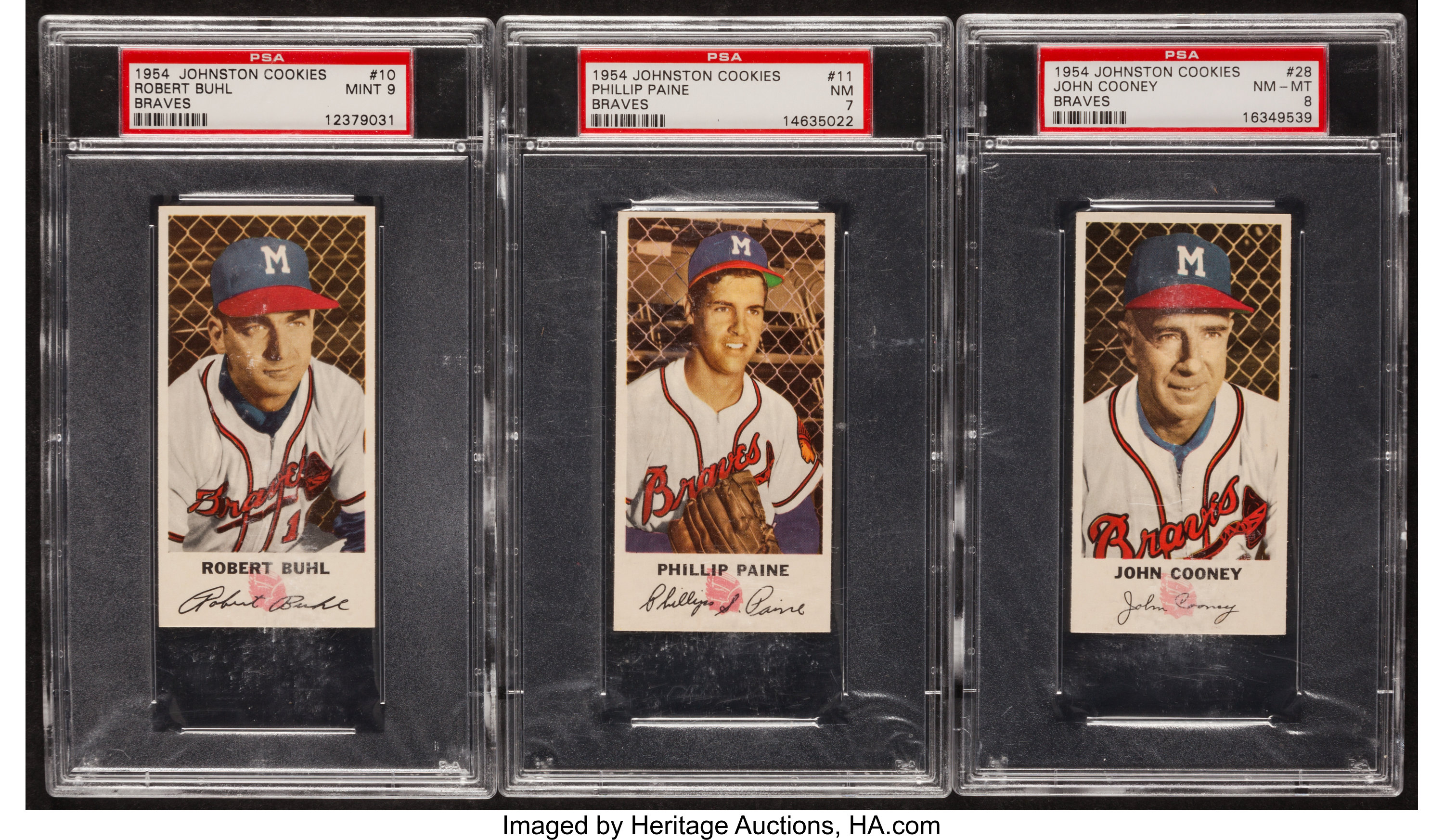 Lot Detail - MILWAUKEE BRAVES PAIR OF 1953 AND 1954 JOHNSTON