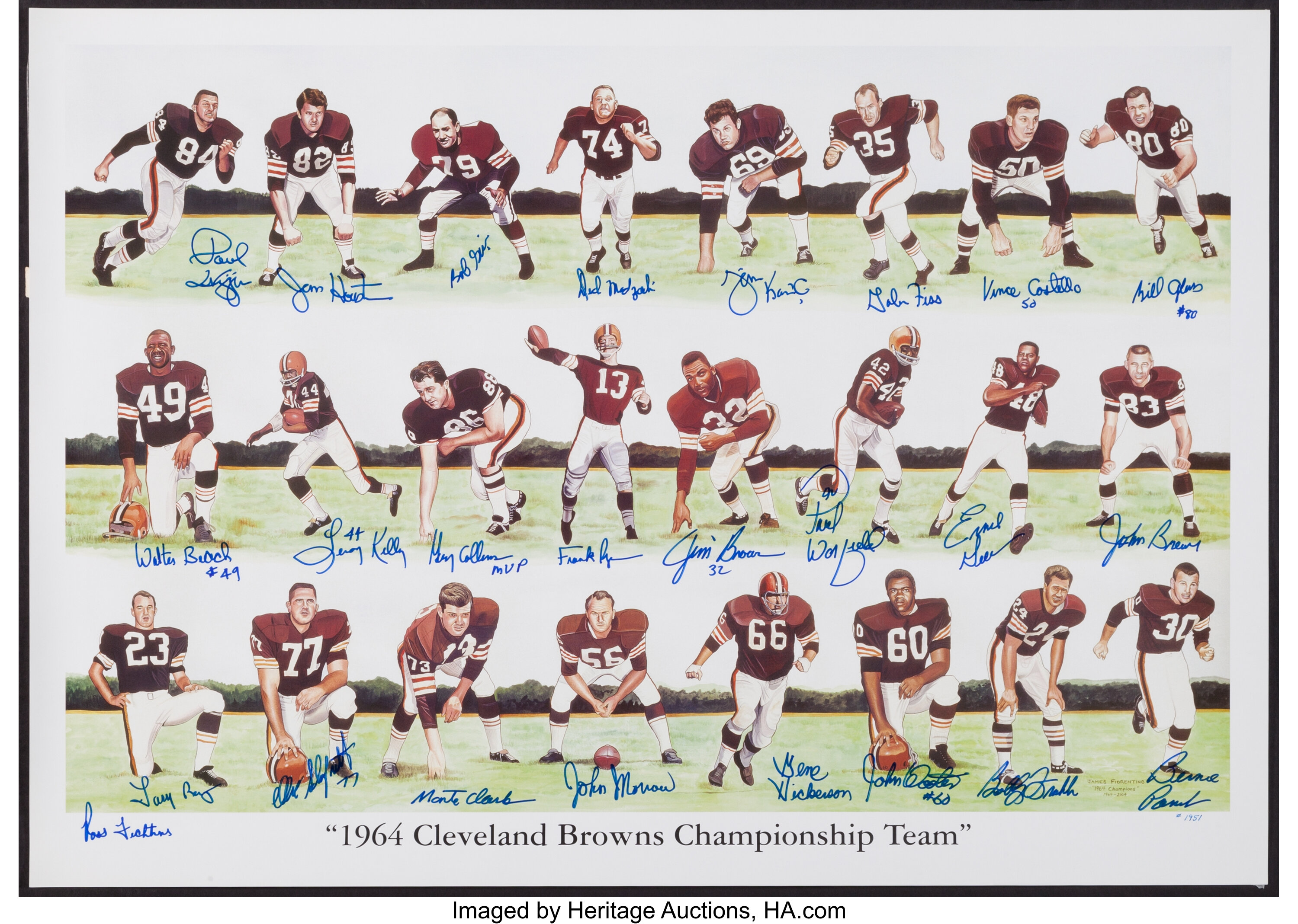 1964 champion Browns football cards - Sports Collectors Digest