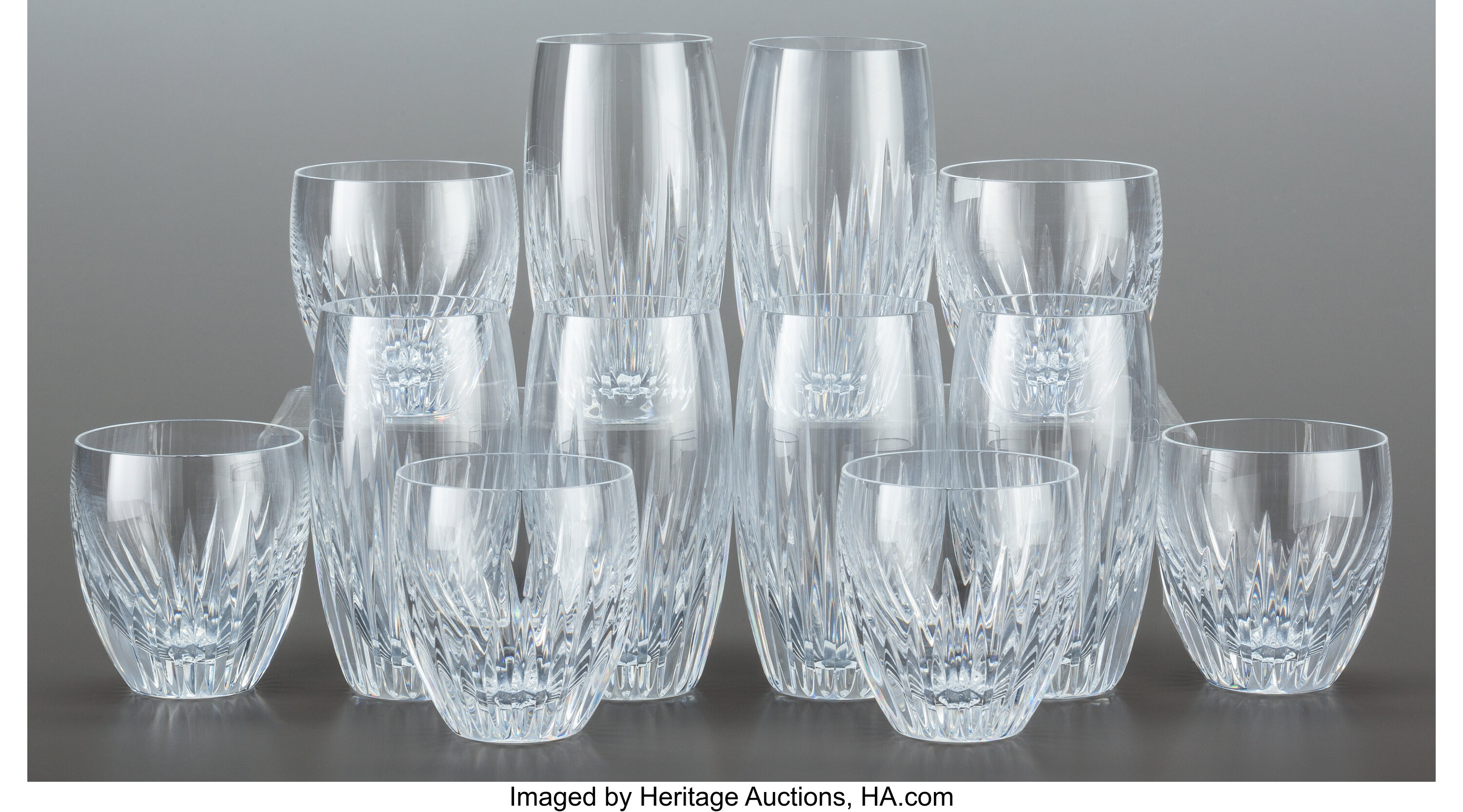 Sold at Auction: Baccarat Harcourt Port Wine Glasses 6Pc
