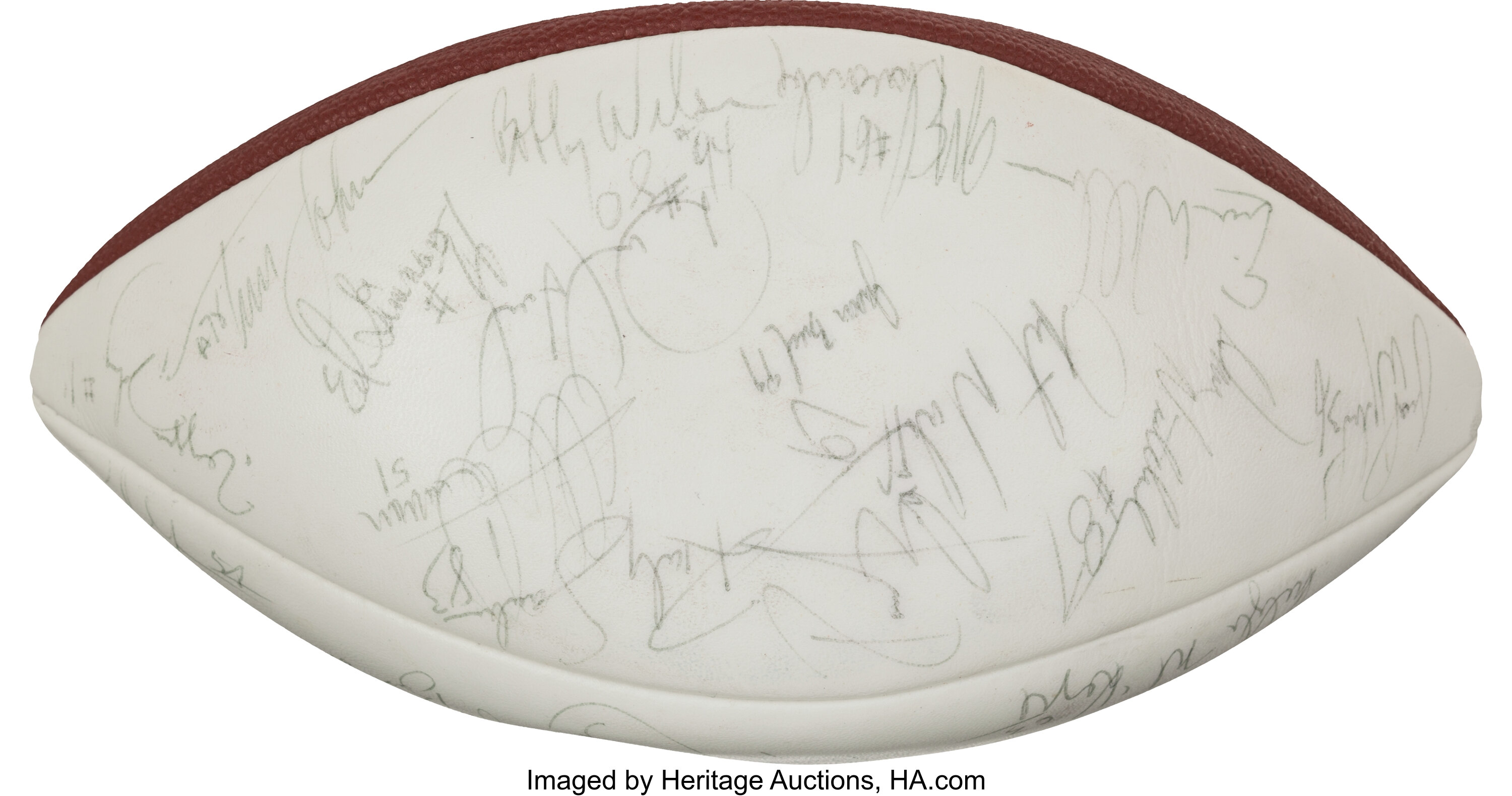 1992 Washington Redskins Team Signed Football. Football, Lot #43132