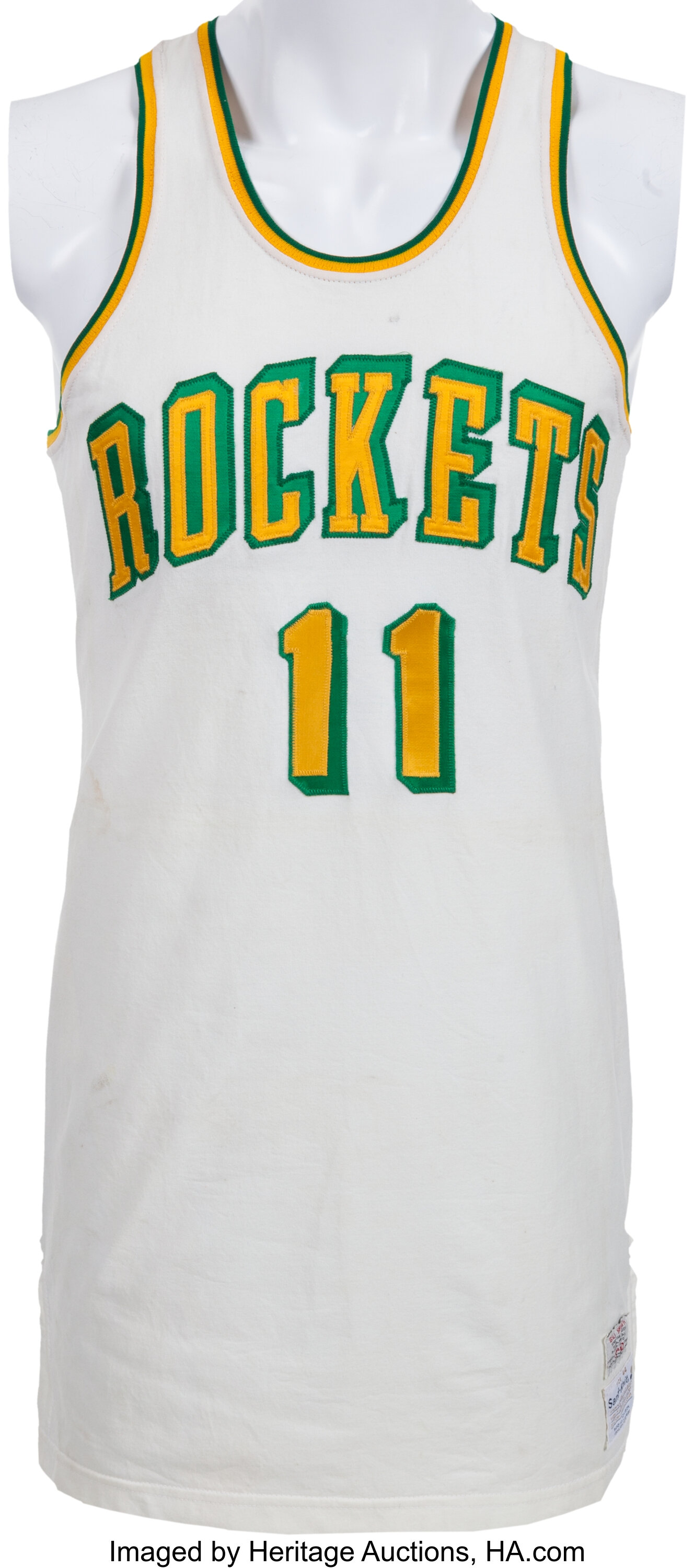 Lot Detail - Circa 1970 Elvin Hayes San Diego Rockets Game-Used &  Autographed Home Uniform (2) (JSA)