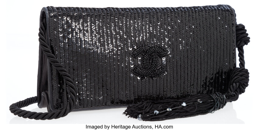 Chanel: Shiny Lambskin Mapy Womans (So Chanel) clutch bag - Black