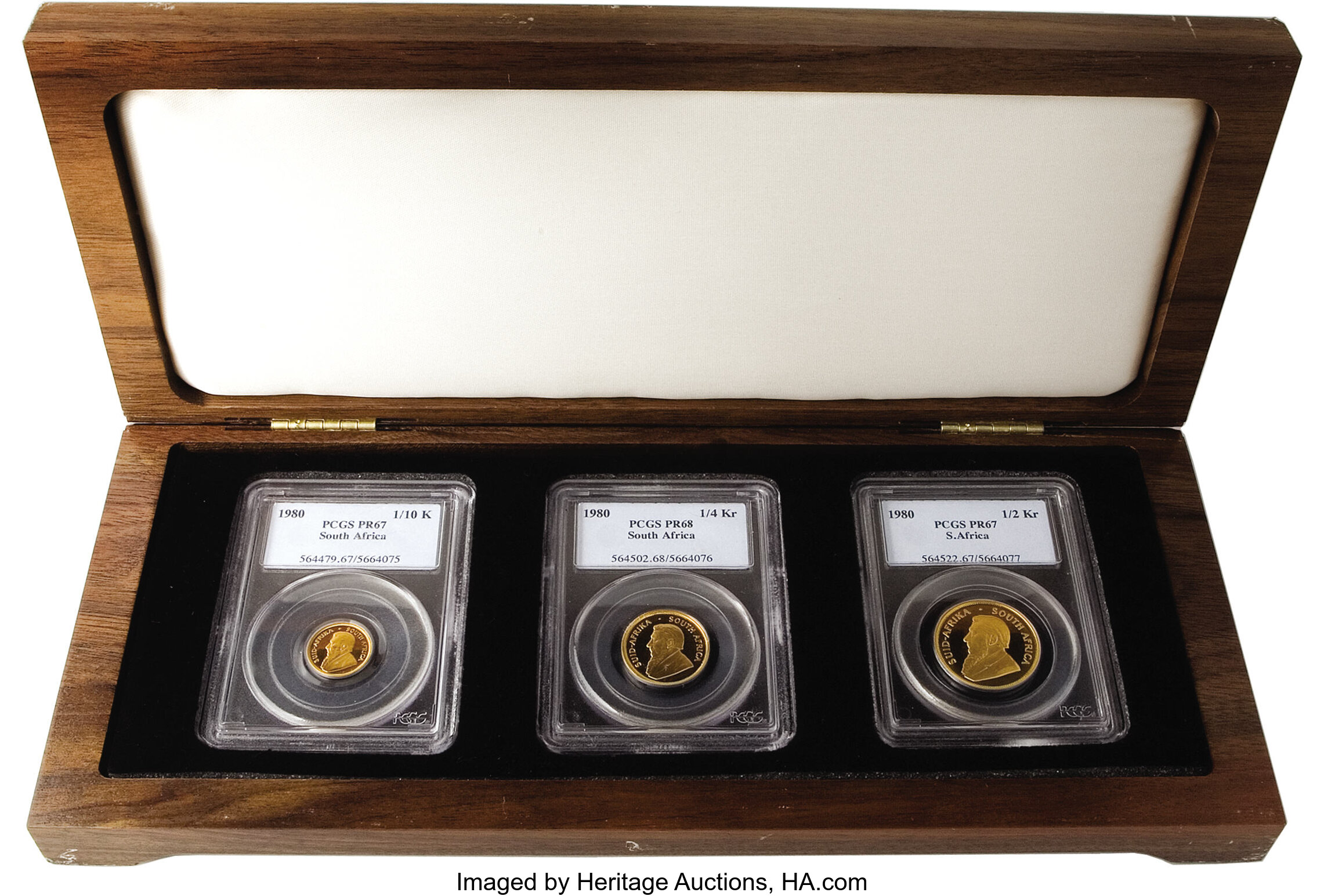 South Africa A Trio Of The Rare 1980 Fractional Krugerrands Lot 523 Heritage Auctions