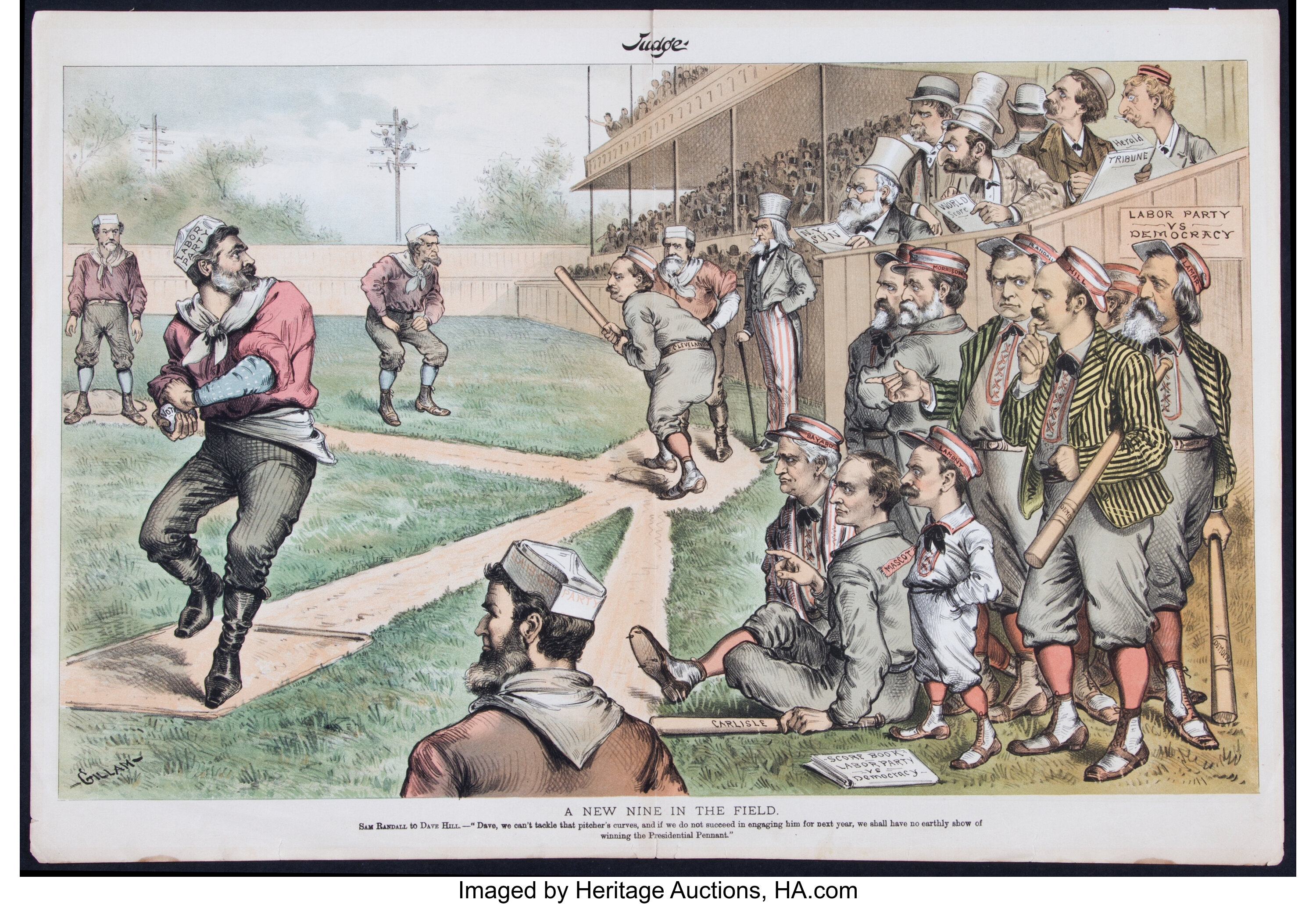 Sold at Auction: Late 1800's Baseball Advertisement