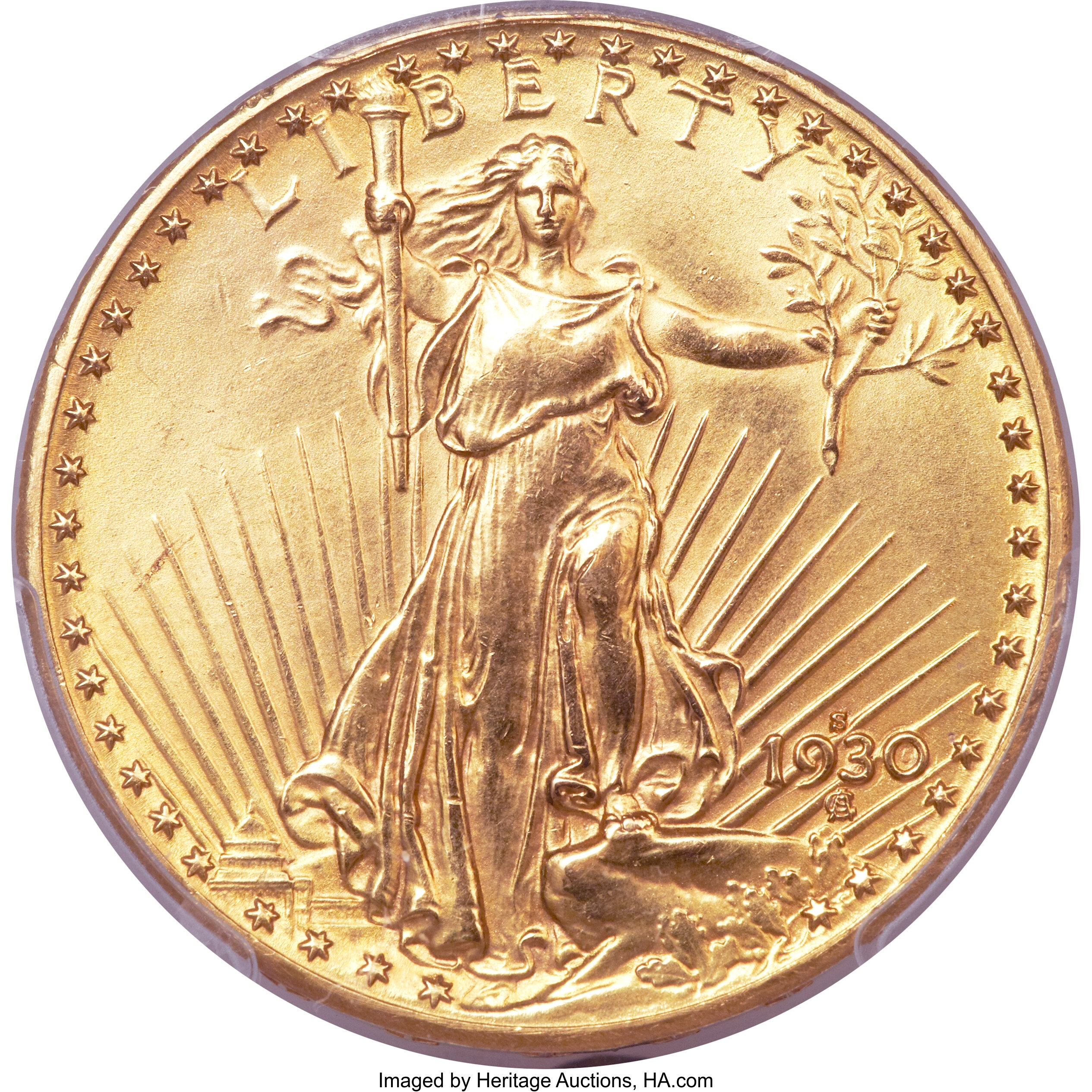 1930-S $20 -- Filed Rims -- PCGS Genuine. Unc Details.... | Lot #5601 ...