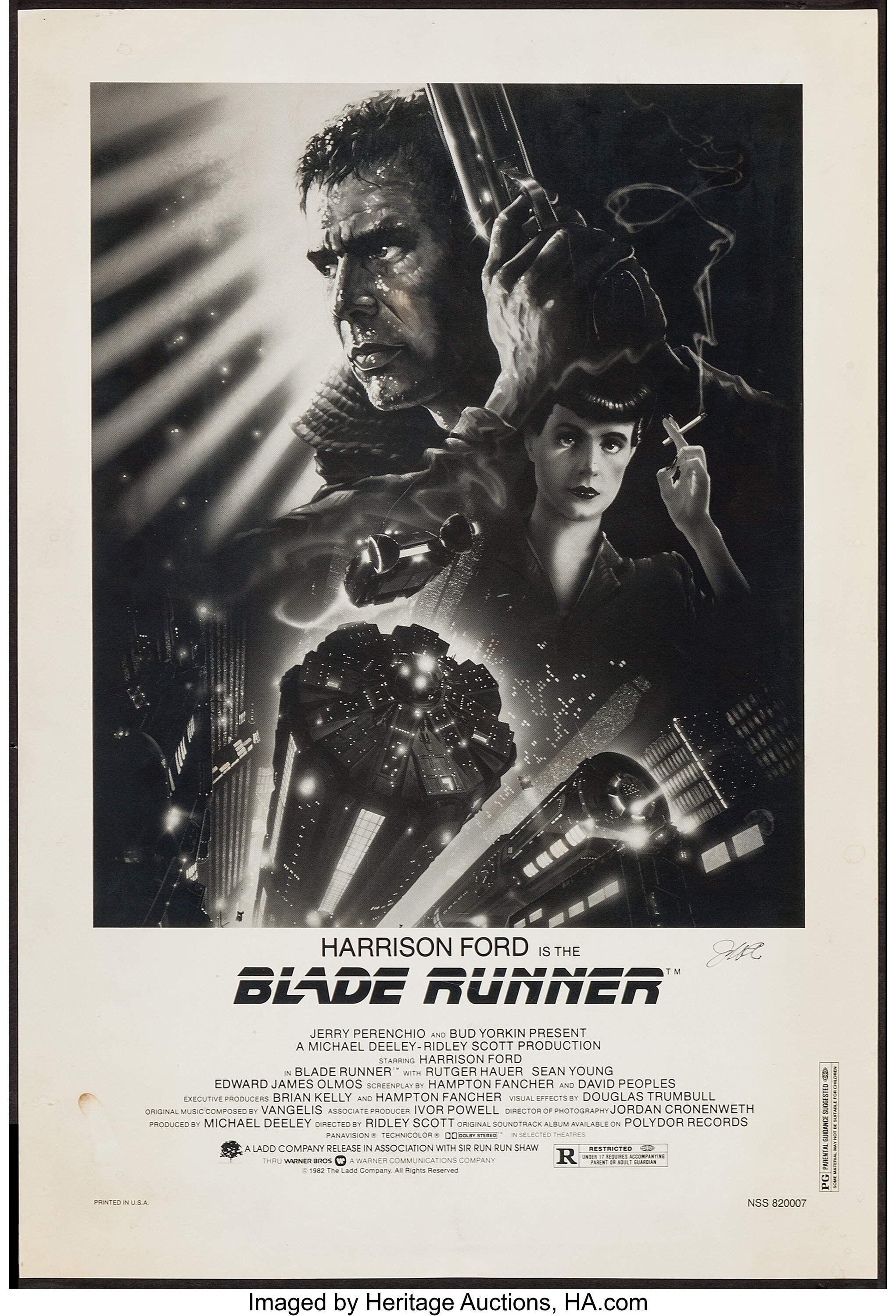 Blade Runner 1982 35mm Original Filmcell Rutger Hauer 