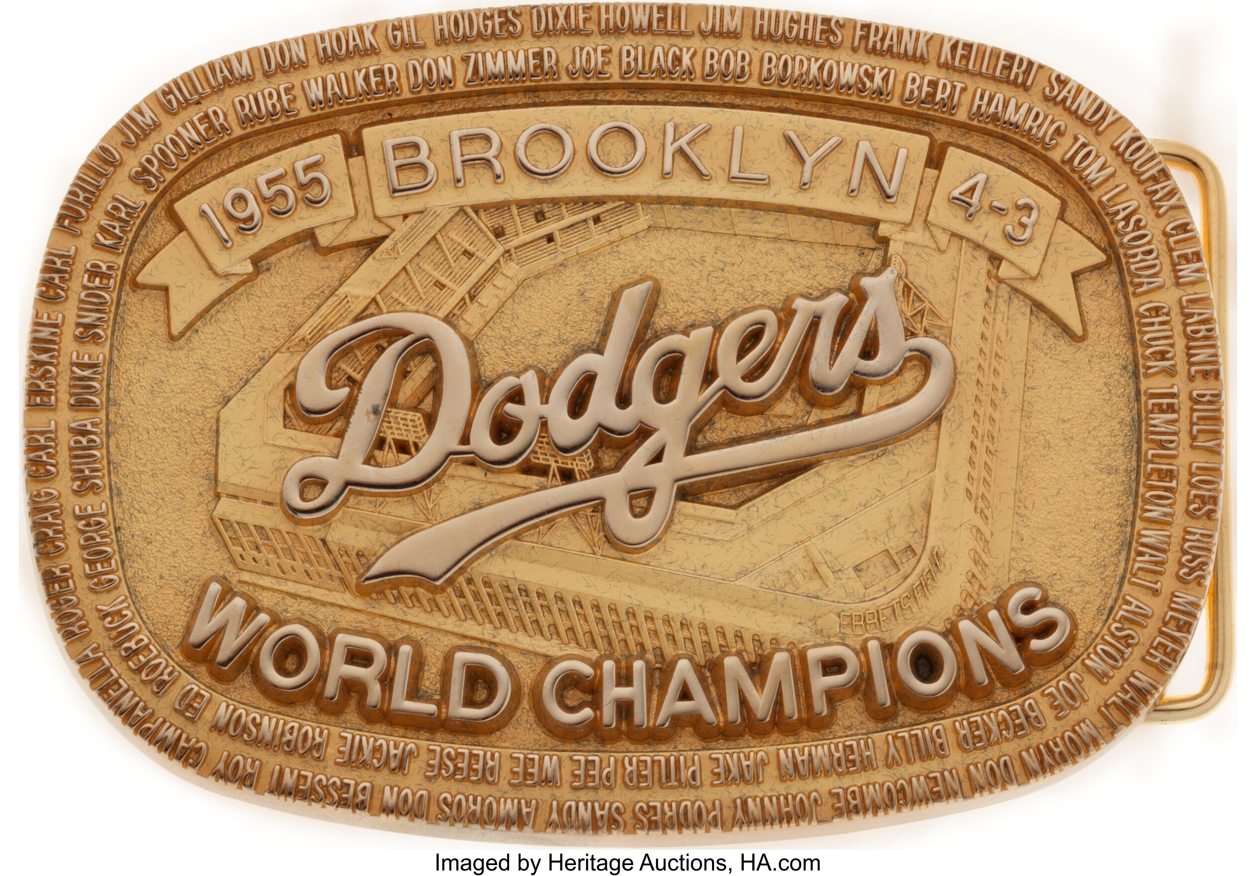 Pins of the 1955 Brooklyn Dodgers