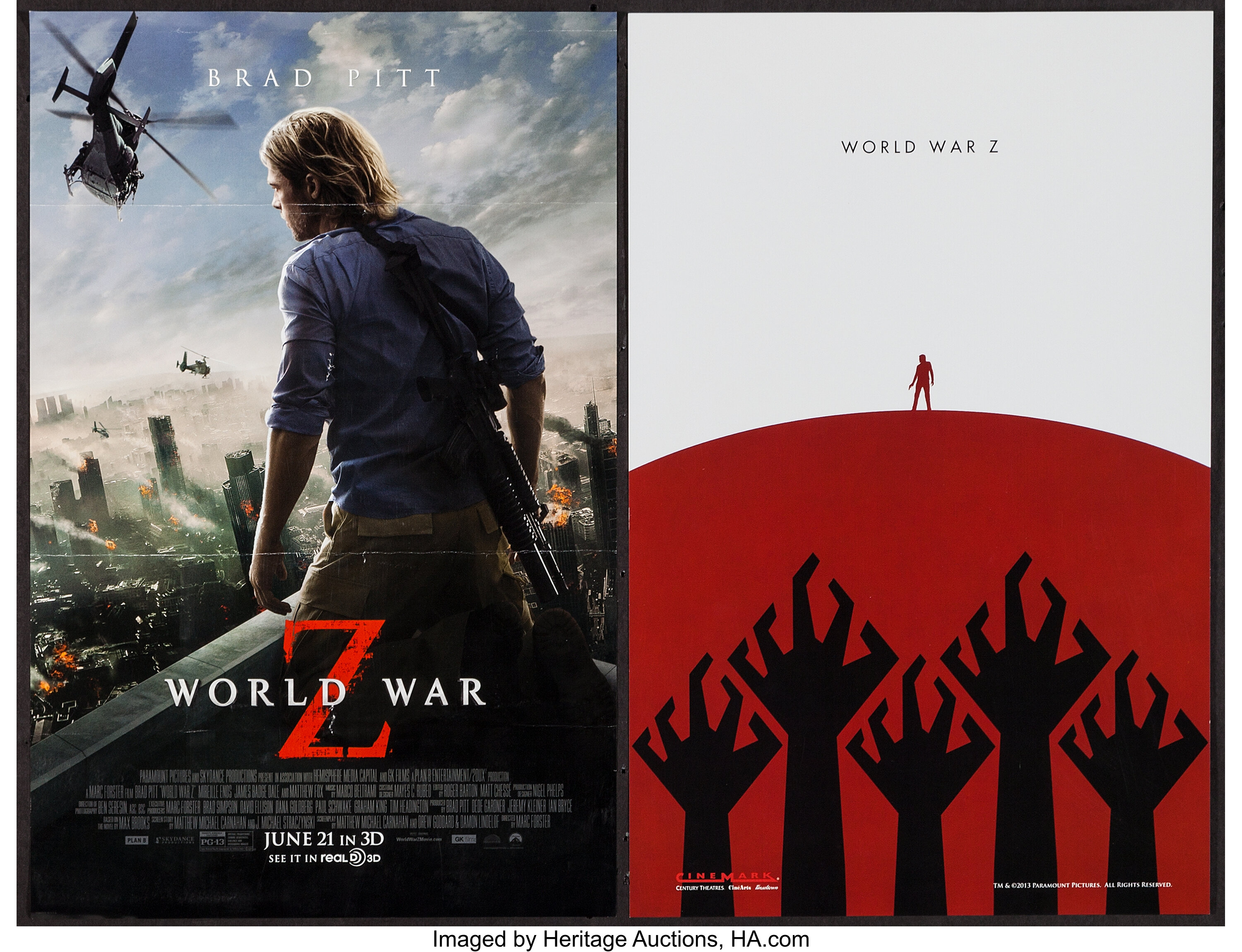 brad pitt world war z poster