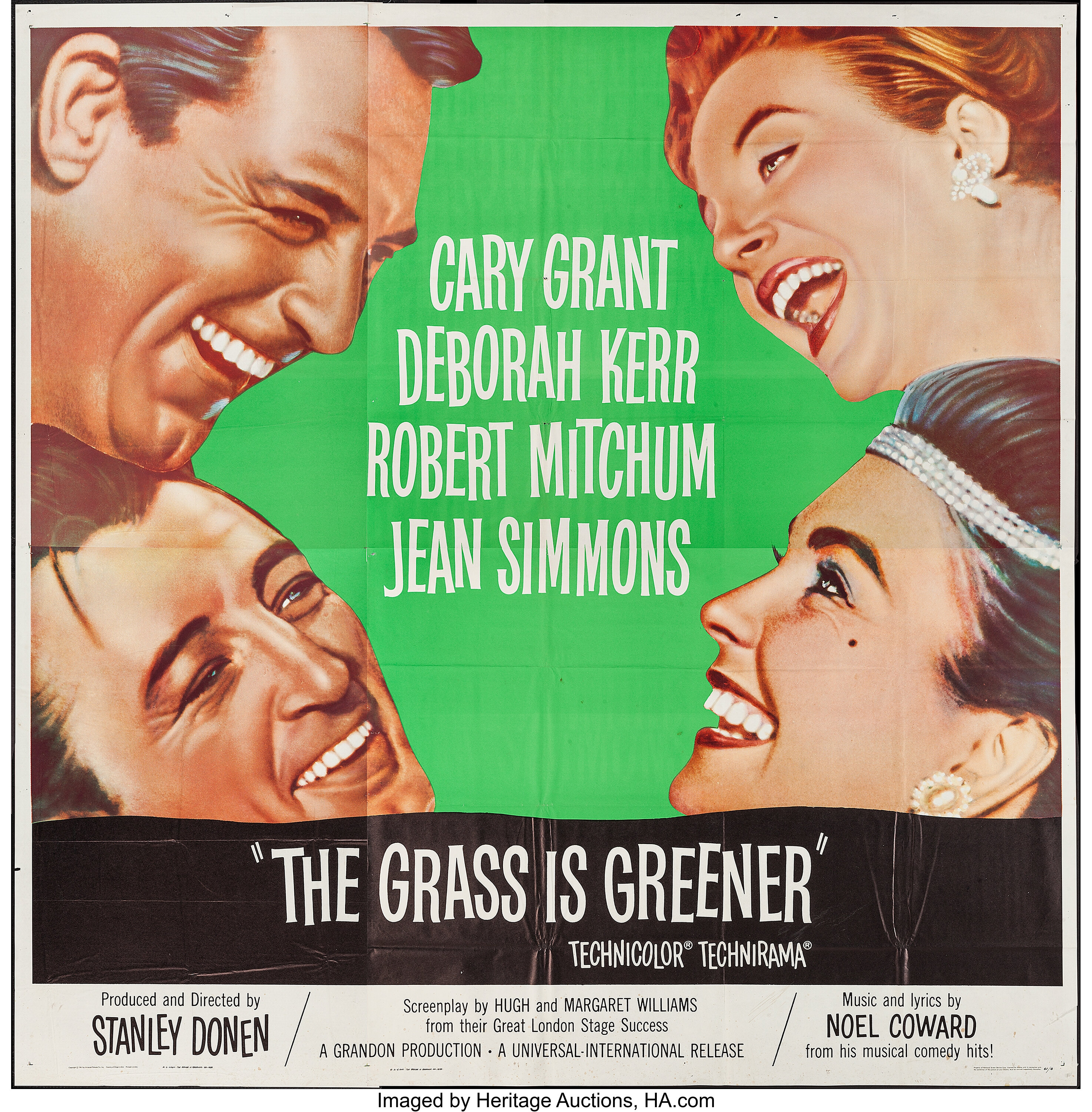 The Grass Is Greener Universal International 1960 Six Sheet