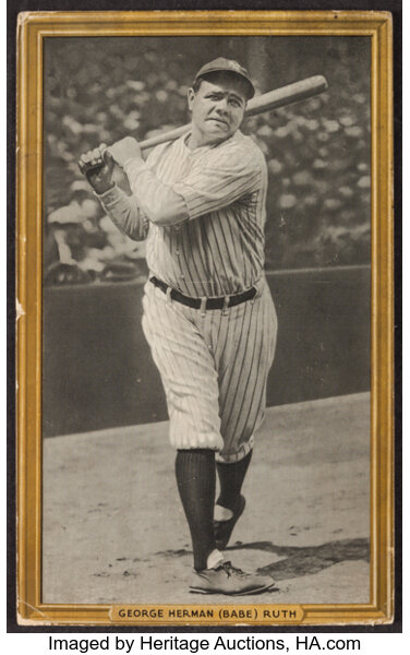 baseball card, Other, A Babe Ruth Gold Card