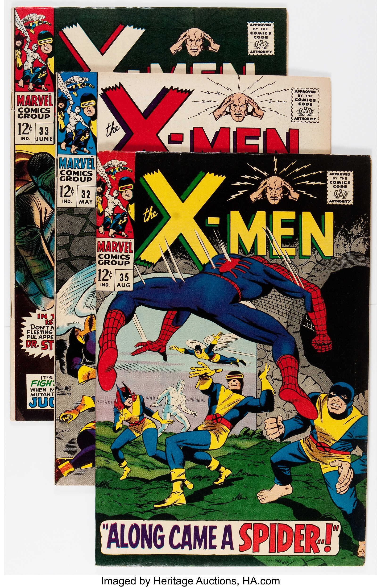 X Men 32 39 Group Marvel 1967 Condition Average Vf Lot Heritage Auctions