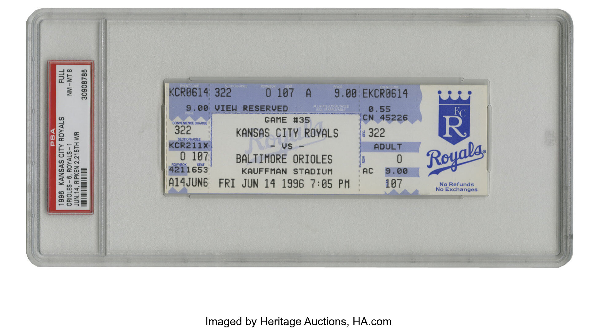 Lot Detail - 1996 Cal Ripken Jr. Baltimore Orioles Game-Used