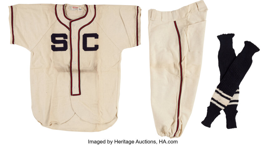 Circa 1950's Wilson Sporting Goods Flannel Baseball Complete