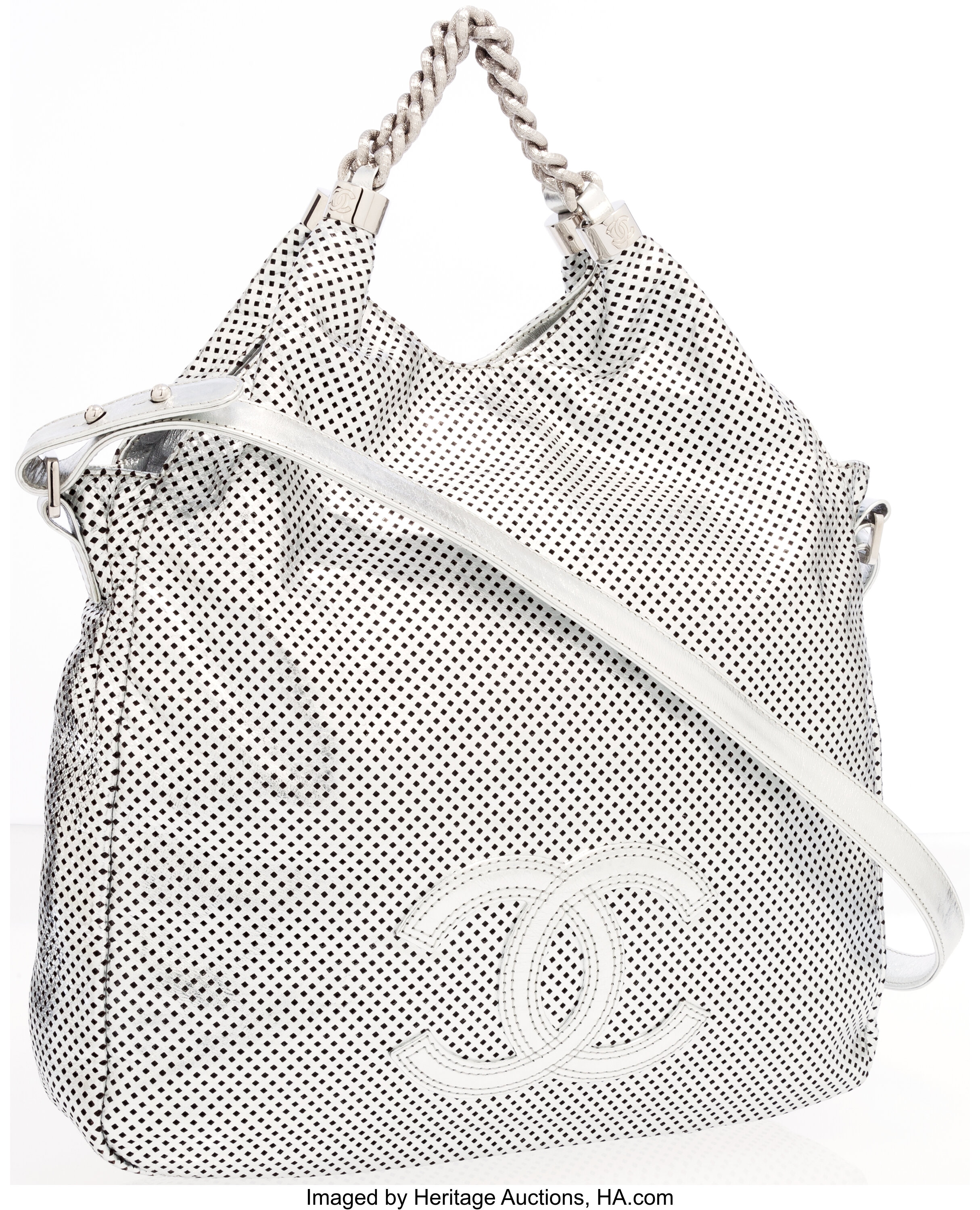 Metallic silver leather 'Rodeo drive' hobo bag, Chanel: Handbags and  Accessories, 2020