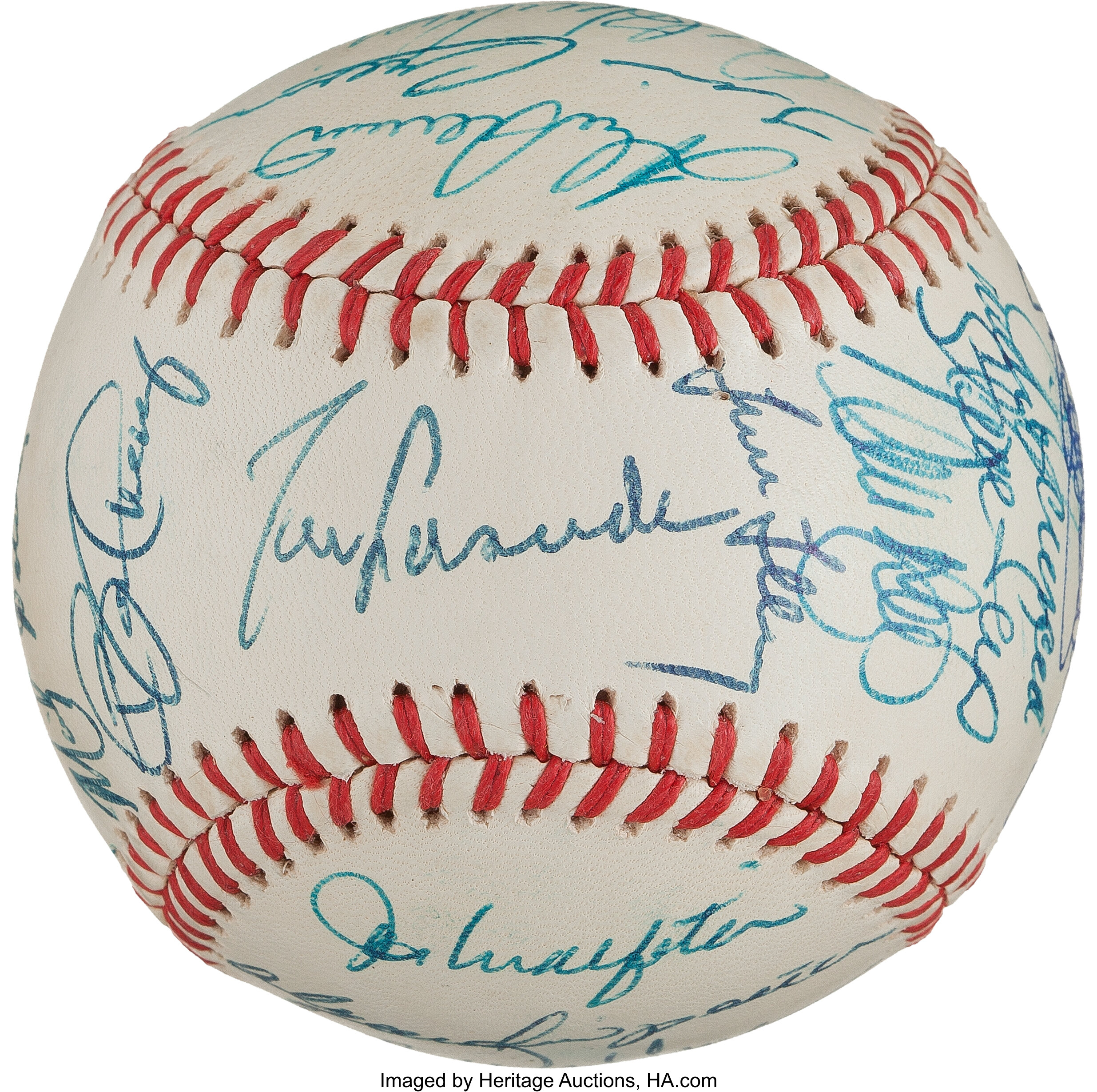 1986 New York Mets autographed Baseball (World Series team signed